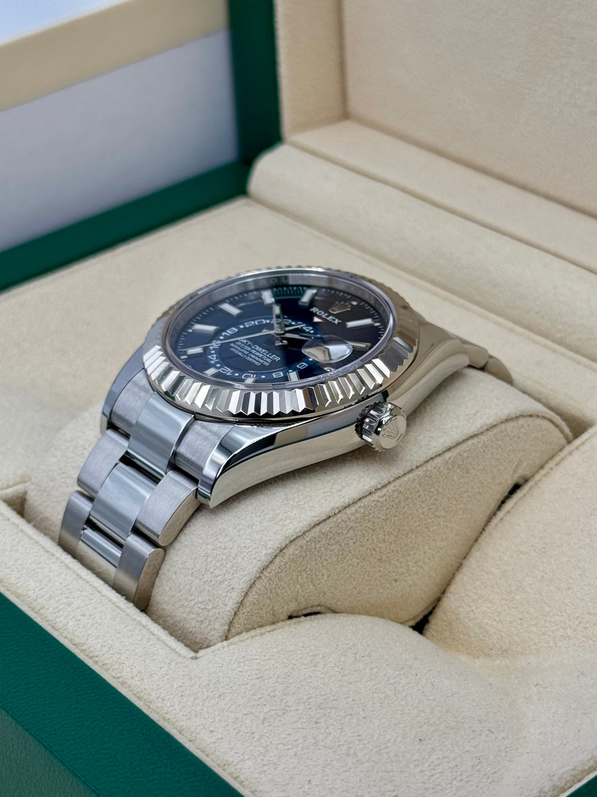 2022 Rolex Sky-Dweller 42mm 326934 Oyster Blue Dial - MyWatchLLC