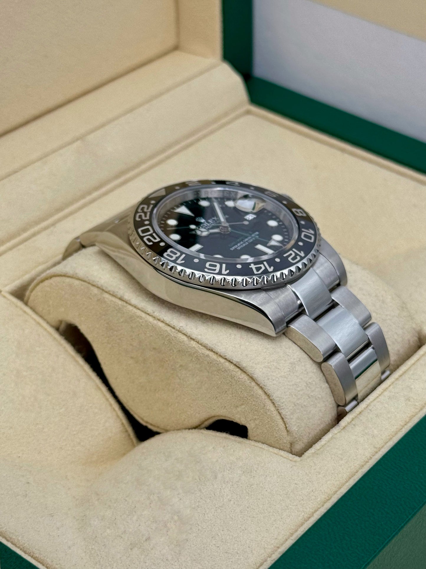 2017 Rolex GMT-Master II 40mm 116710LN Stainless Steel Black Dial - MyWatchLLC