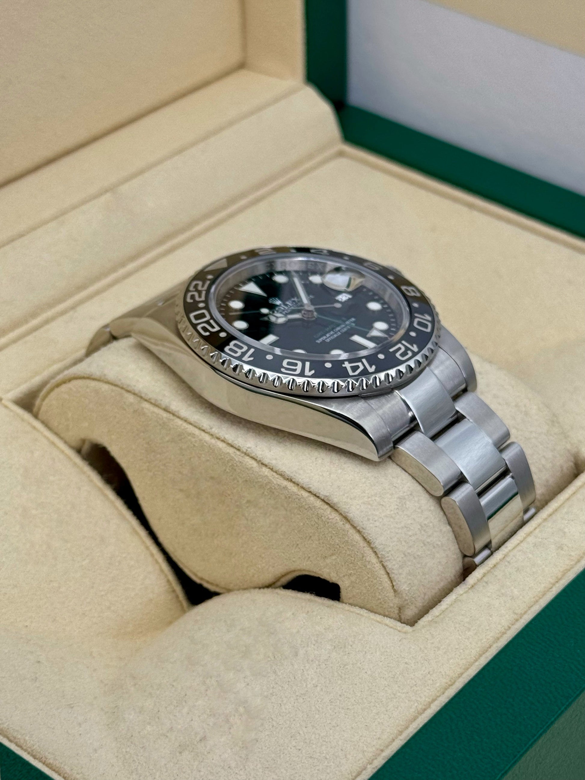 2017 Rolex GMT-Master II 40mm 116710LN Stainless Steel Black Dial - MyWatchLLC