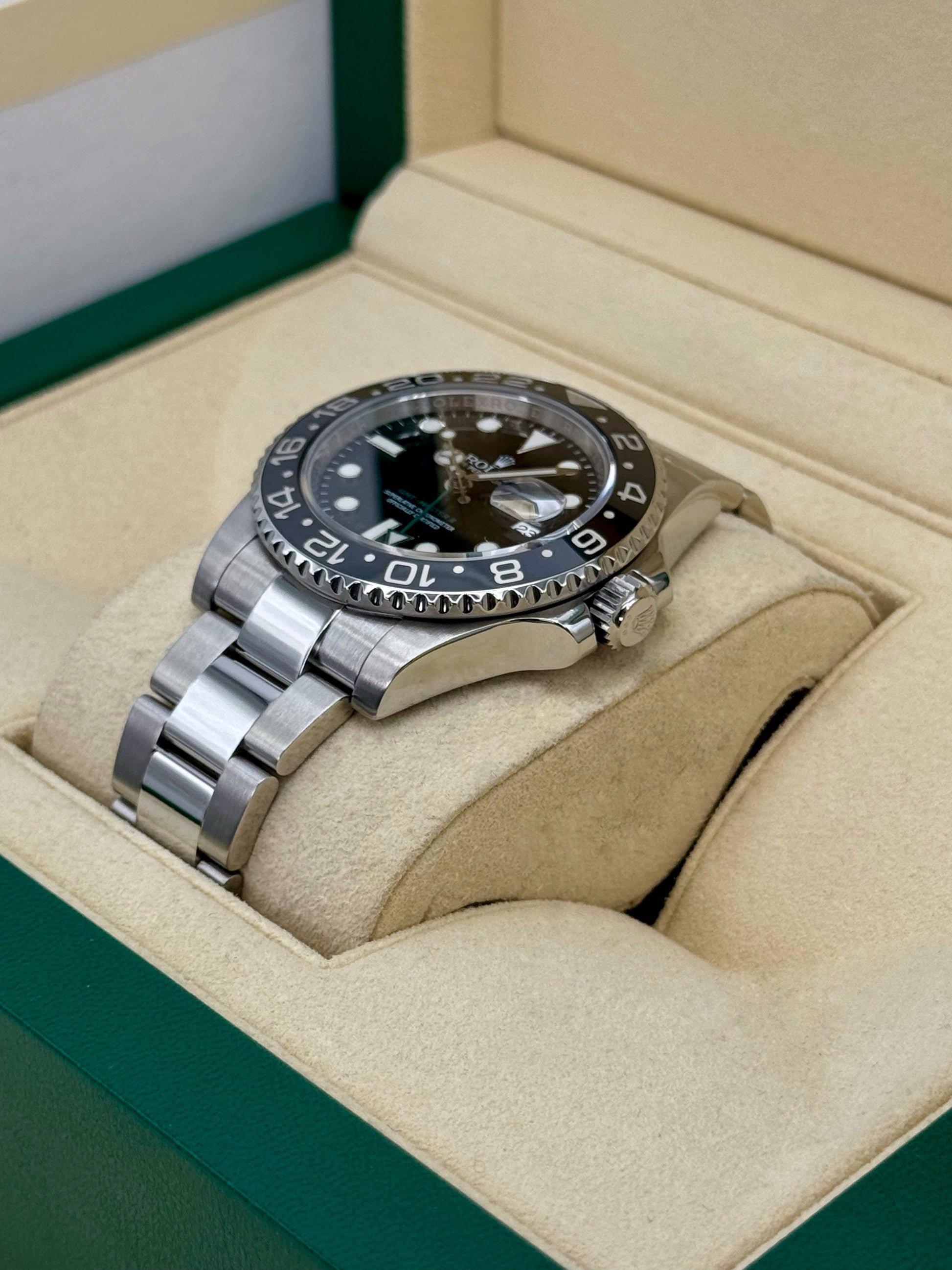 2017 Rolex GMT-Master II 40mm 116710LN Stainless Steel Black Dial - MyWatchLLC