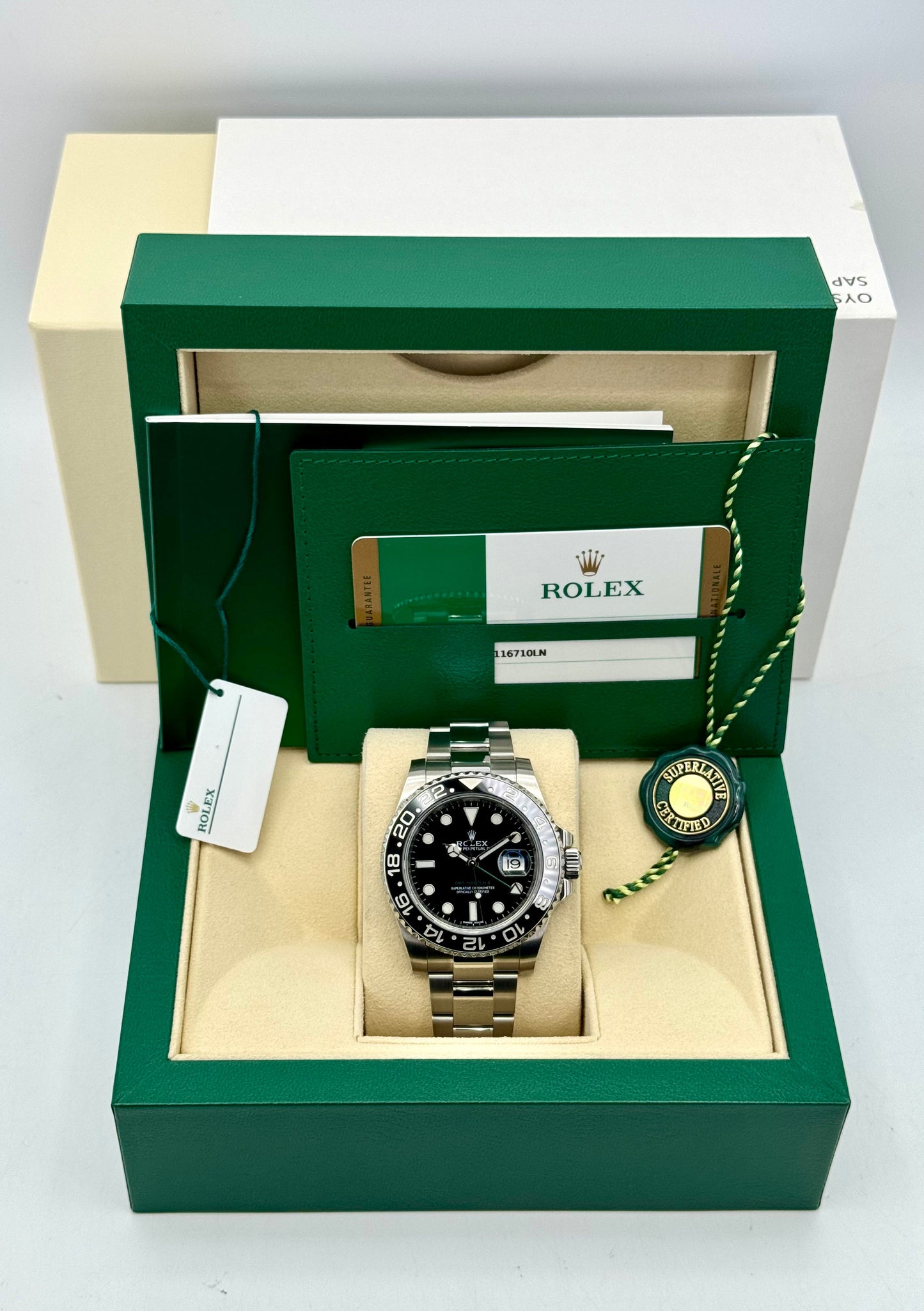 2018 Rolex GMT-Master II 40mm 116710LN Stainless Steel Black Dial - MyWatchLLC