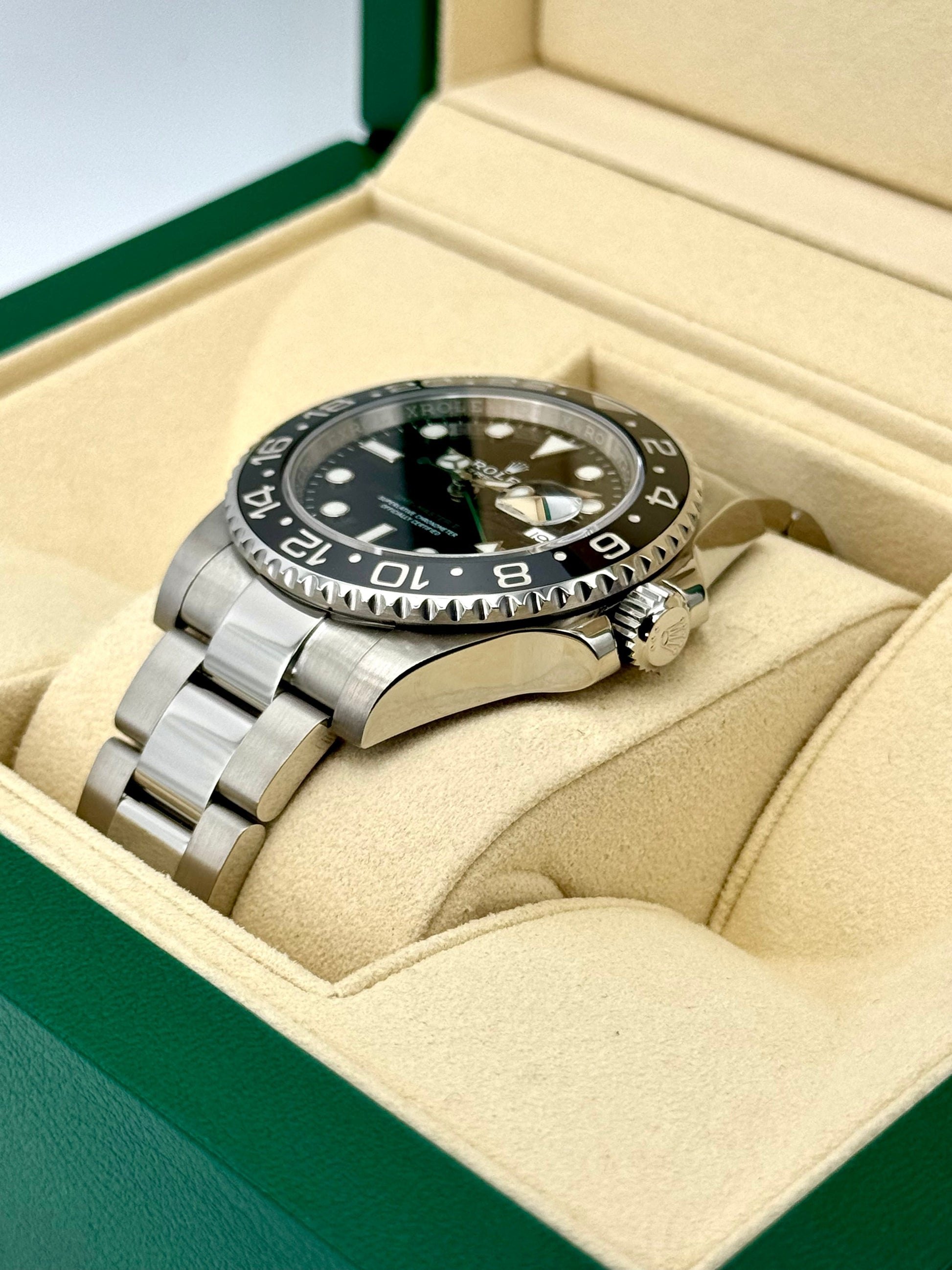2018 Rolex GMT-Master II 40mm 116710LN Stainless Steel Black Dial - MyWatchLLC