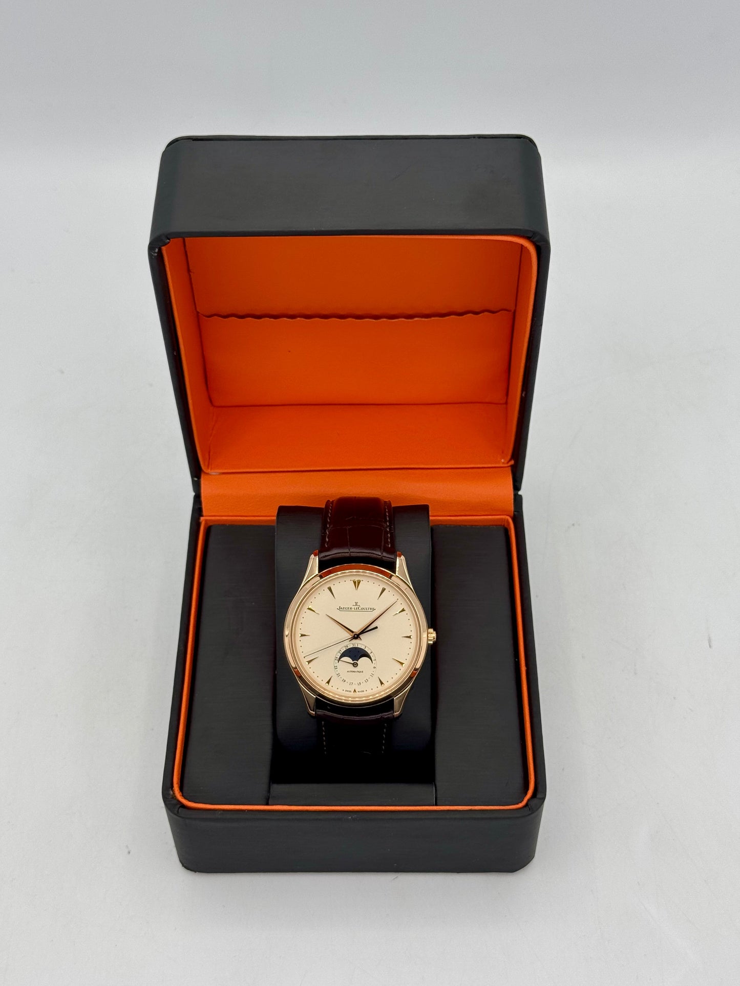 2015 Jaeger-LeCoultre Master Ultra Thin Moon 39mm Q1362520 Beige Dial - MyWatchLLC