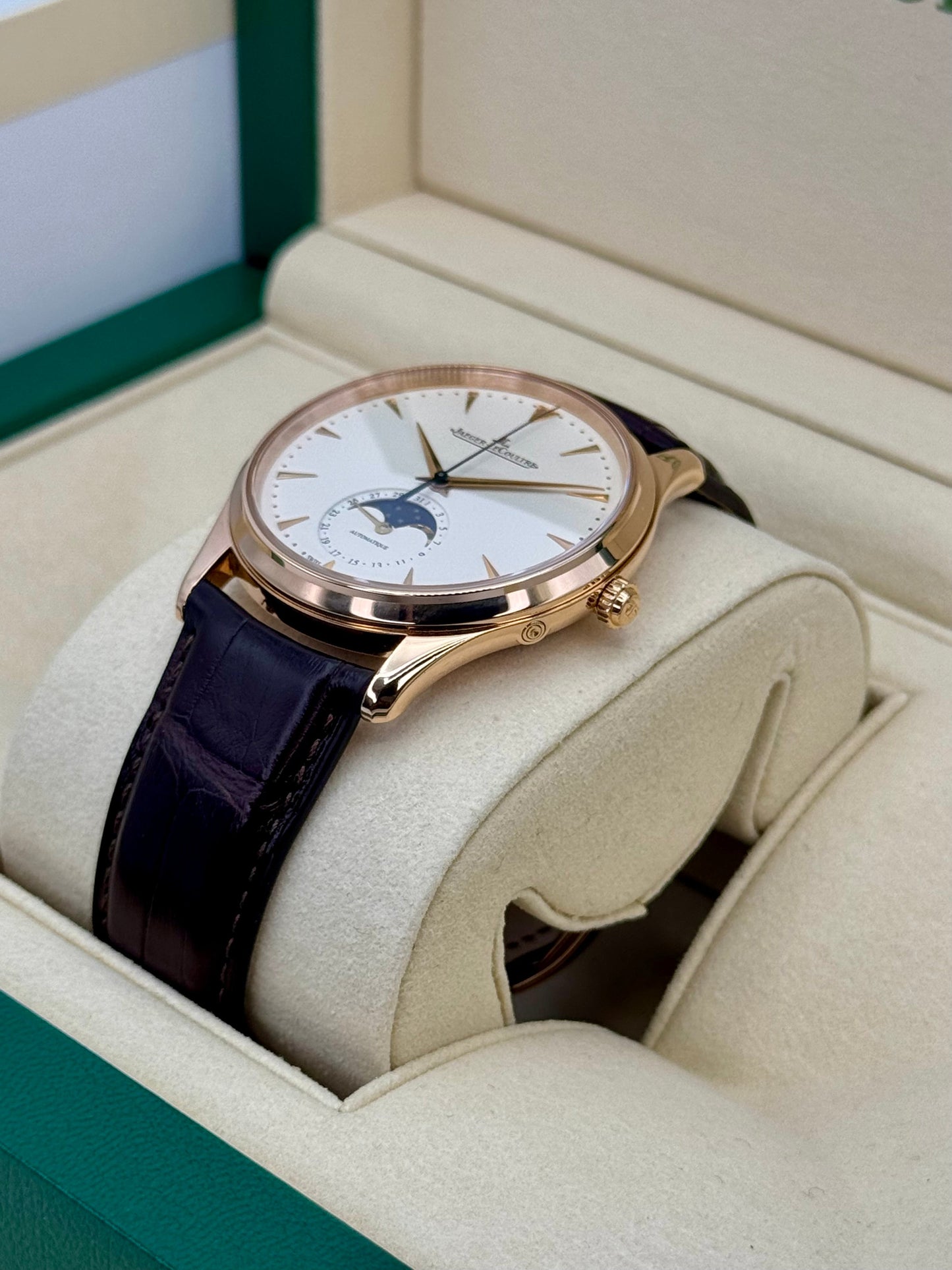 2015 Jaeger-LeCoultre Master Ultra Thin Moon 39mm Q1362520 Beige Dial - MyWatchLLC