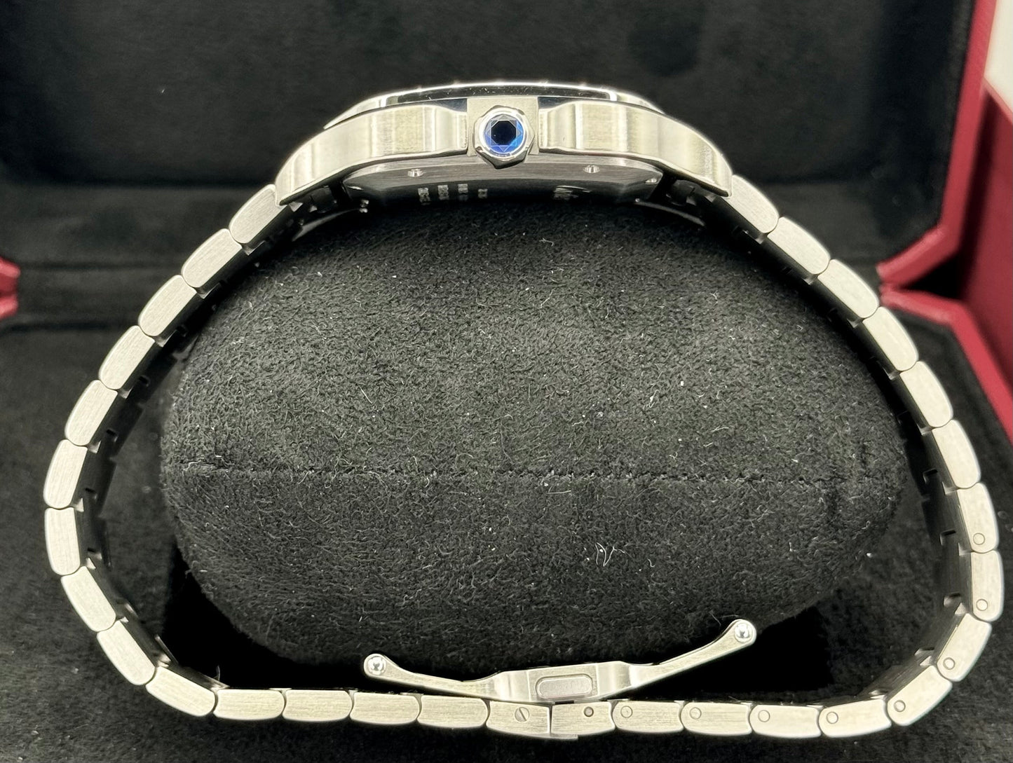 Santos De Cartier 39.8mm WSSA0018 Stainless Steel White Dial - MyWatchLLC