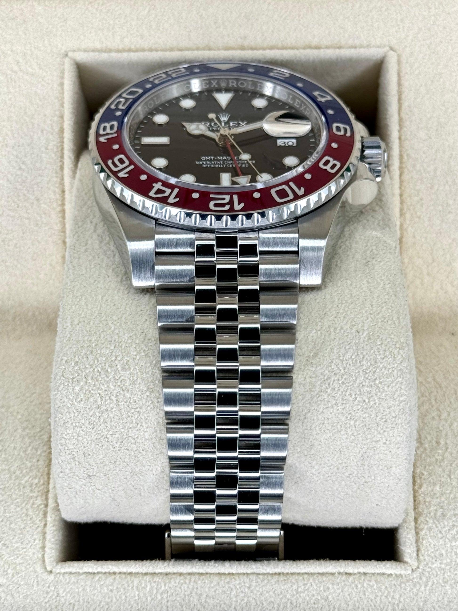 2022 Rolex GMT-Master II "Pepsi" 40mm 126710BLRO Jubilee Black Dial - MyWatchLLC