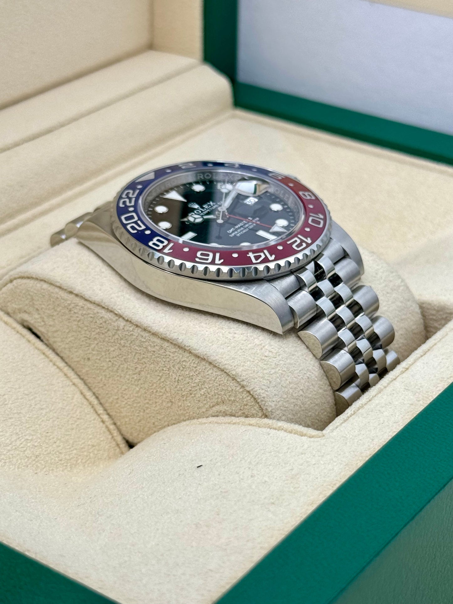 2022 Rolex GMT-Master II "Pepsi" 40mm 126710BLRO Jubilee Black Dial - MyWatchLLC