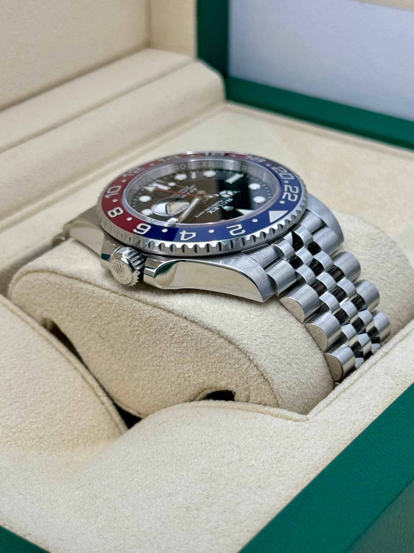 2022 Rolex GMT-Master II "Pepsi" 40mm 126710BLRO Jubilee Black Dial - MyWatchLLC