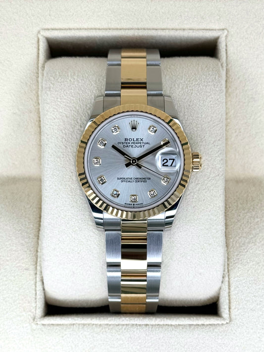 NEW 2024 Rolex Lady Datejust 31mm 278273 Two-Tone Silver Diamond Dial - MyWatchLLC