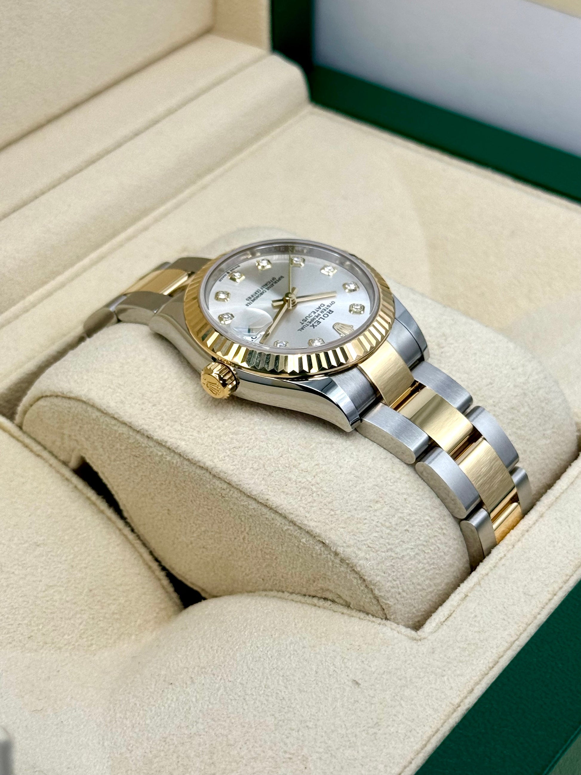 NEW 2024 Rolex Lady Datejust 31mm 278273 Two-Tone Silver Diamond Dial - MyWatchLLC