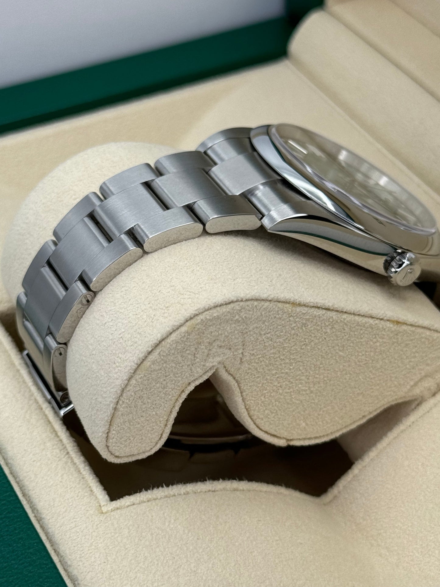 NEW 2023 Rolex Oyster Perpetual 41mm 124300 Stainless Steel Green Dial - MyWatchLLC