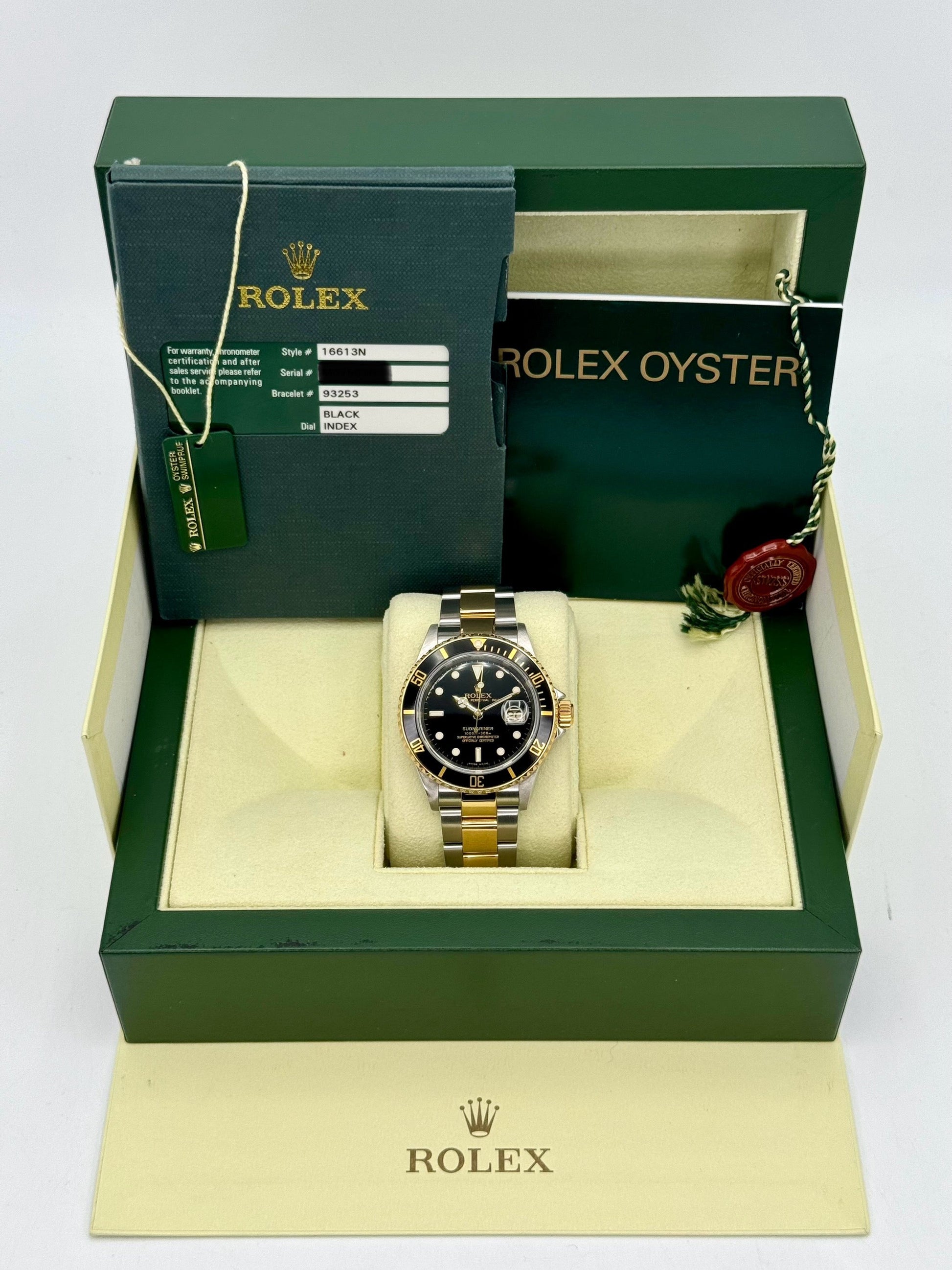 2008 Rolex Submariner 40mm 16613LN Two-Tone Black Dial - MyWatchLLC