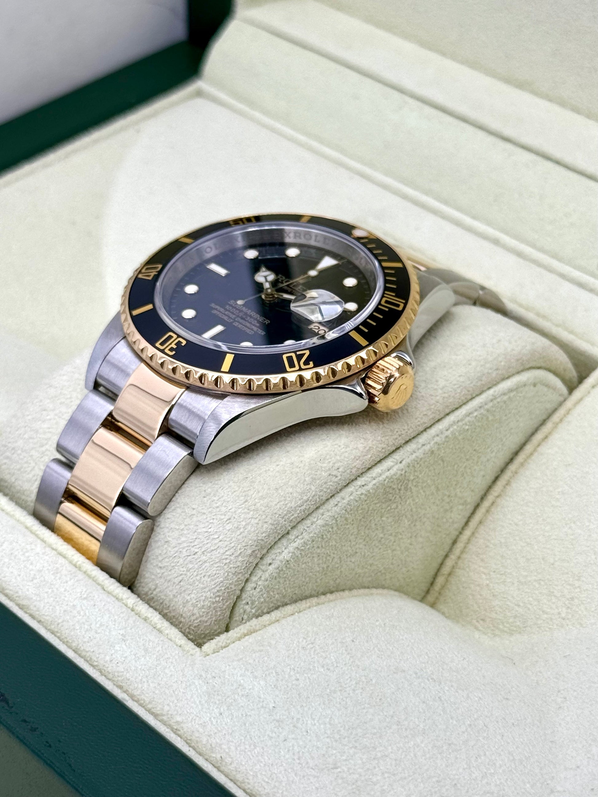 2008 Rolex Submariner 40mm 16613LN Two-Tone Black Dial - MyWatchLLC