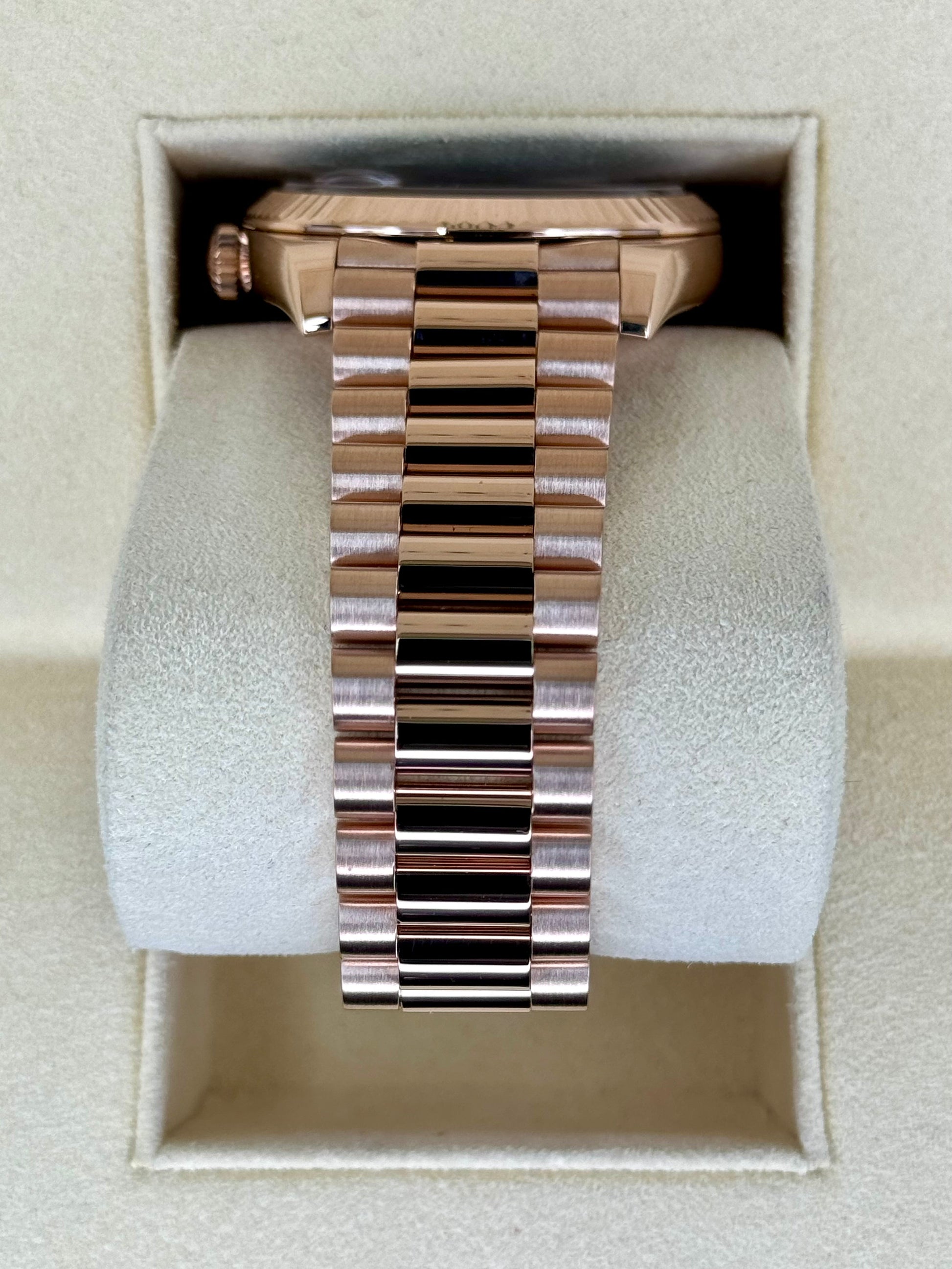 2019 Rolex Day-Date 40mm 228235 Presidential Rose Gold Olive Dial - MyWatchLLC