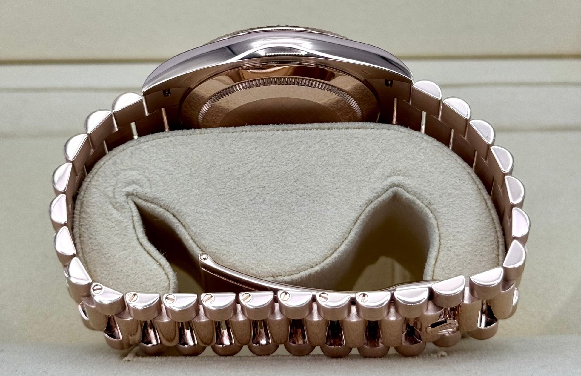 2019 Rolex Day-Date 40mm 228235 Presidential Rose Gold Olive Dial - MyWatchLLC