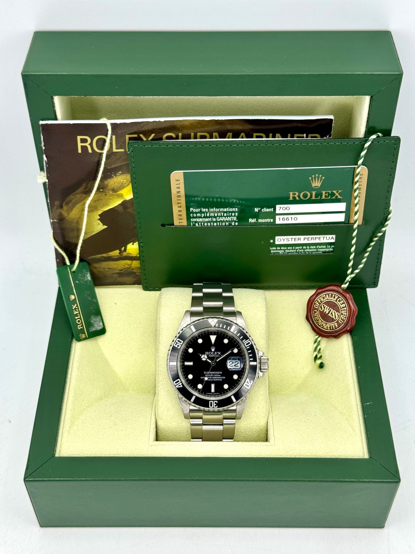 2010 Rolex Submariner Date 40mm 16610 Stainless Steel Black Dial - MyWatchLLC