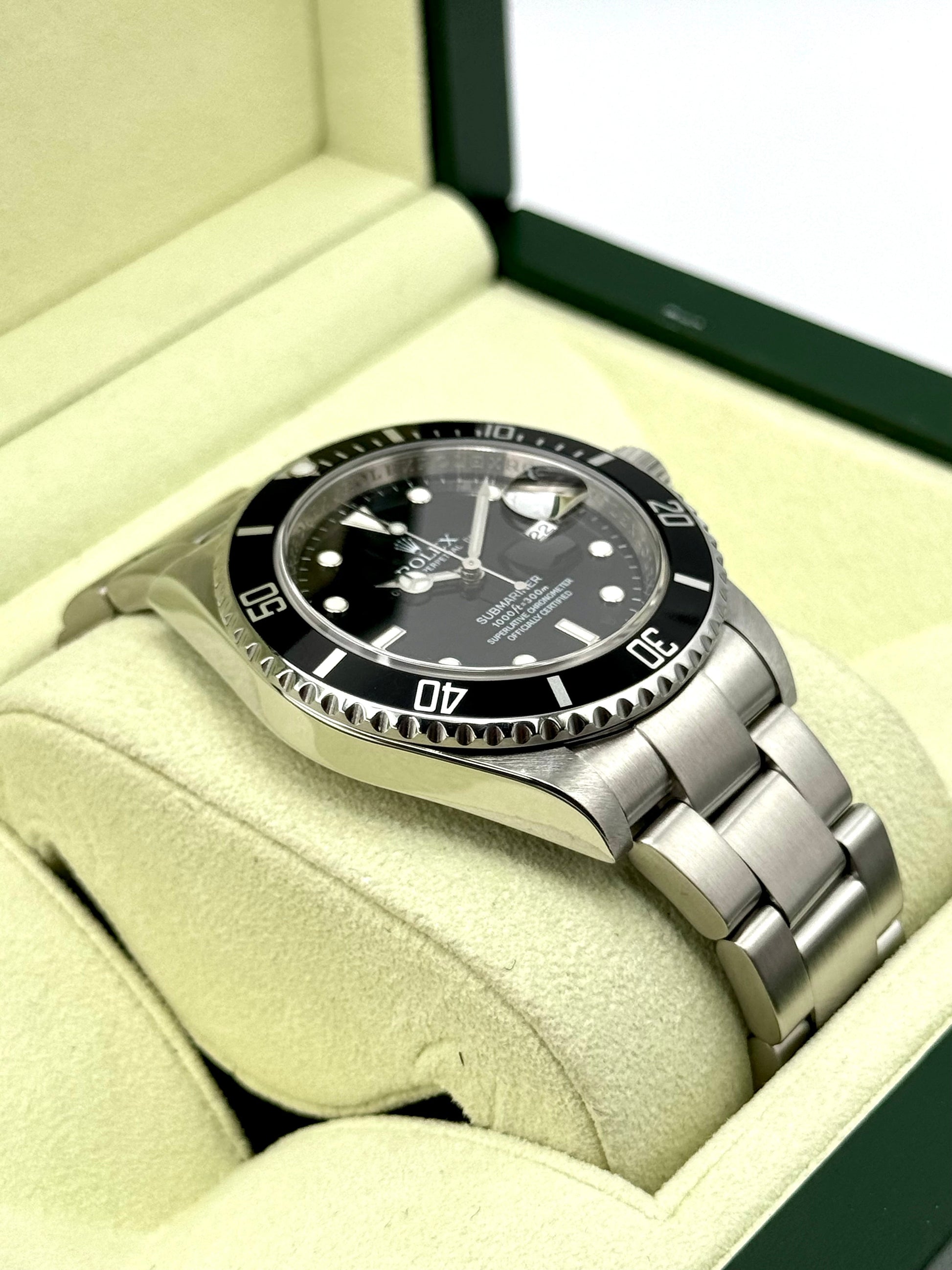 2010 Rolex Submariner Date 40mm 16610 Stainless Steel Black Dial - MyWatchLLC