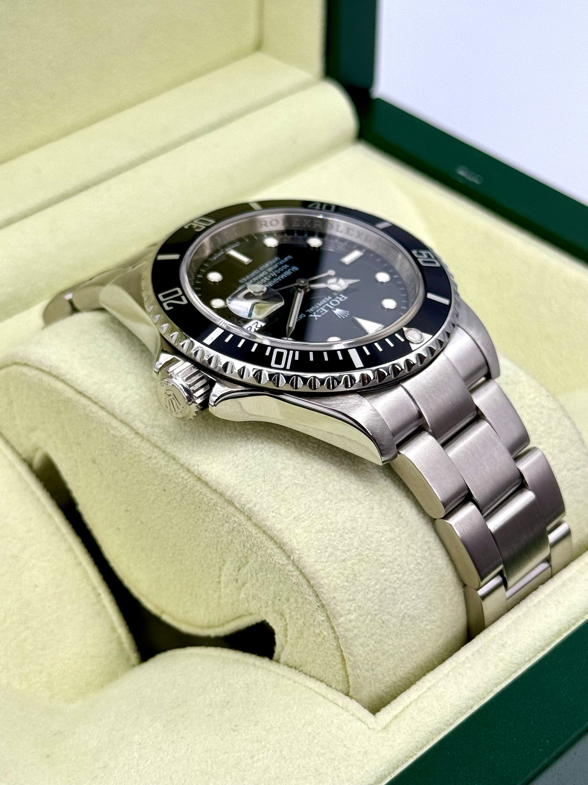 2010 Rolex Submariner Date 40mm 16610 Stainless Steel Black Dial - MyWatchLLC