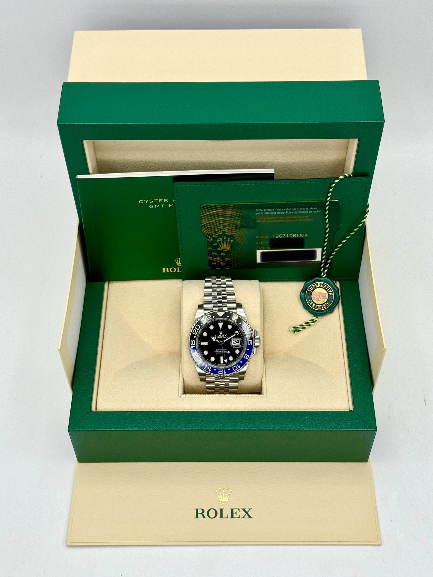 2022 Rolex GMT-Master II "Batgirl" 40mm 126710BLNR Jubilee Black Dial - MyWatchLLC