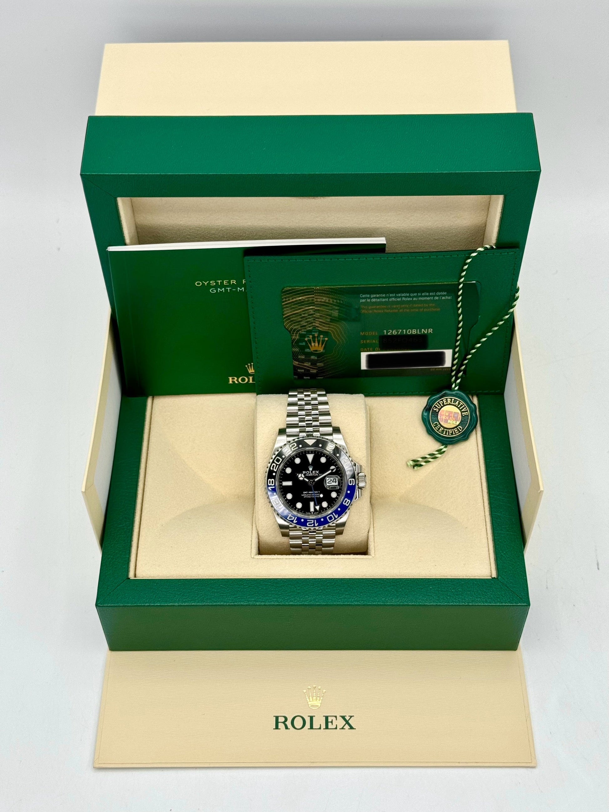 2022 Rolex GMT-Master II "Batgirl" 40mm 126710BLNR Jubilee Black Dial - MyWatchLLC