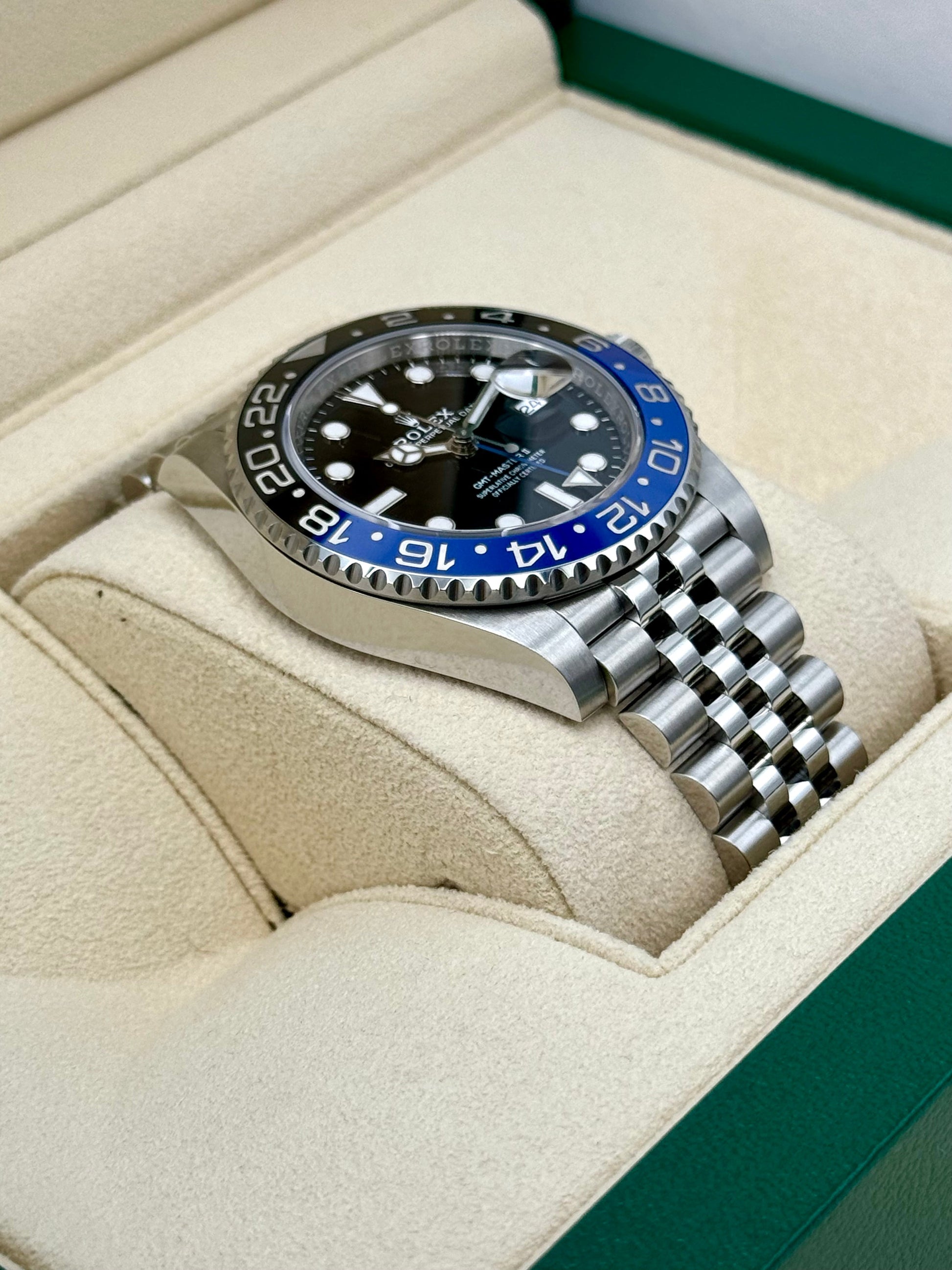 2022 Rolex GMT-Master II "Batgirl" 40mm 126710BLNR Jubilee Black Dial - MyWatchLLC