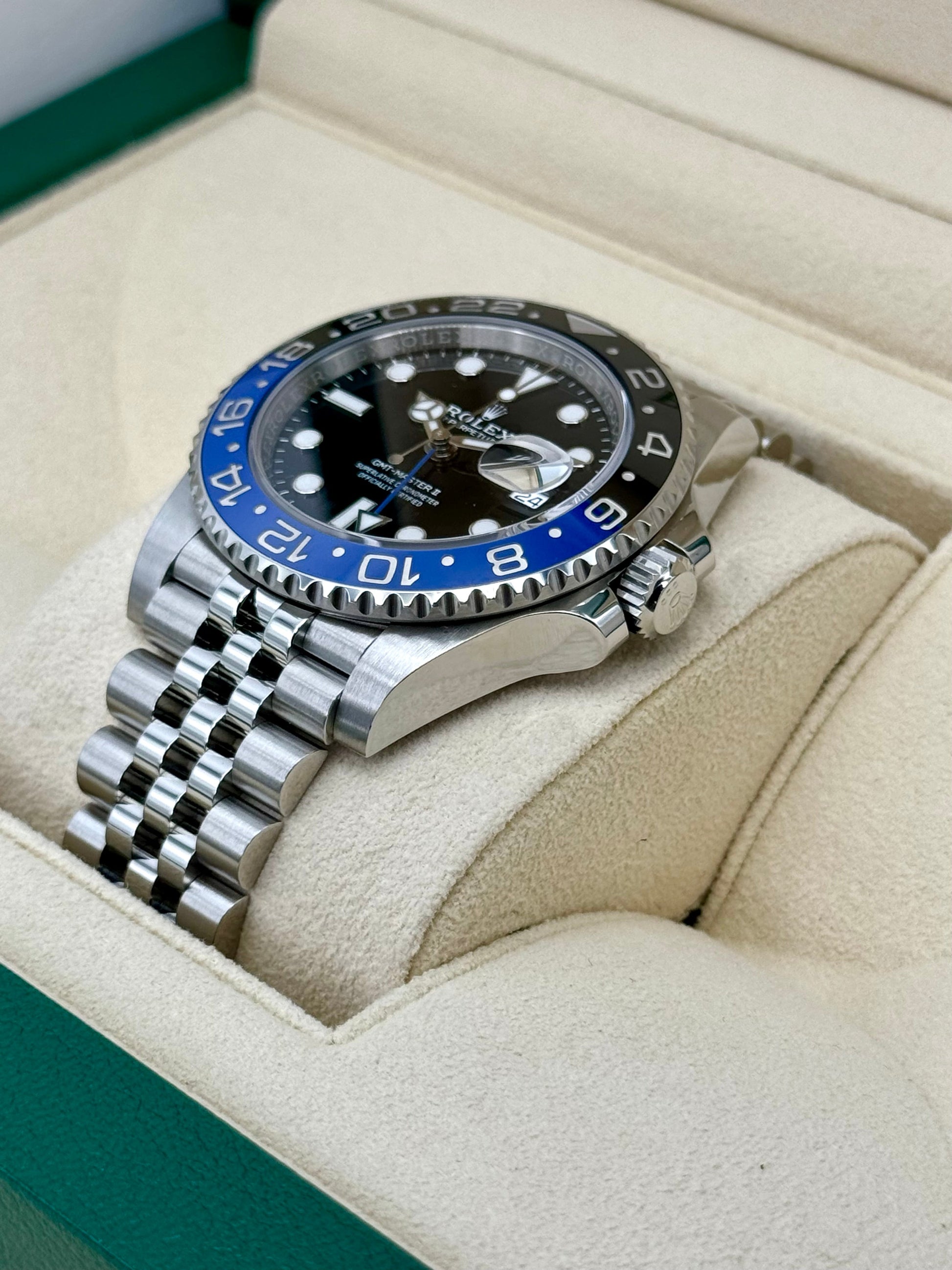 2022 Rolex GMT-Master II "Batgirl" 40mm 126710BLNR Jubilee Black Dial - MyWatchLLC