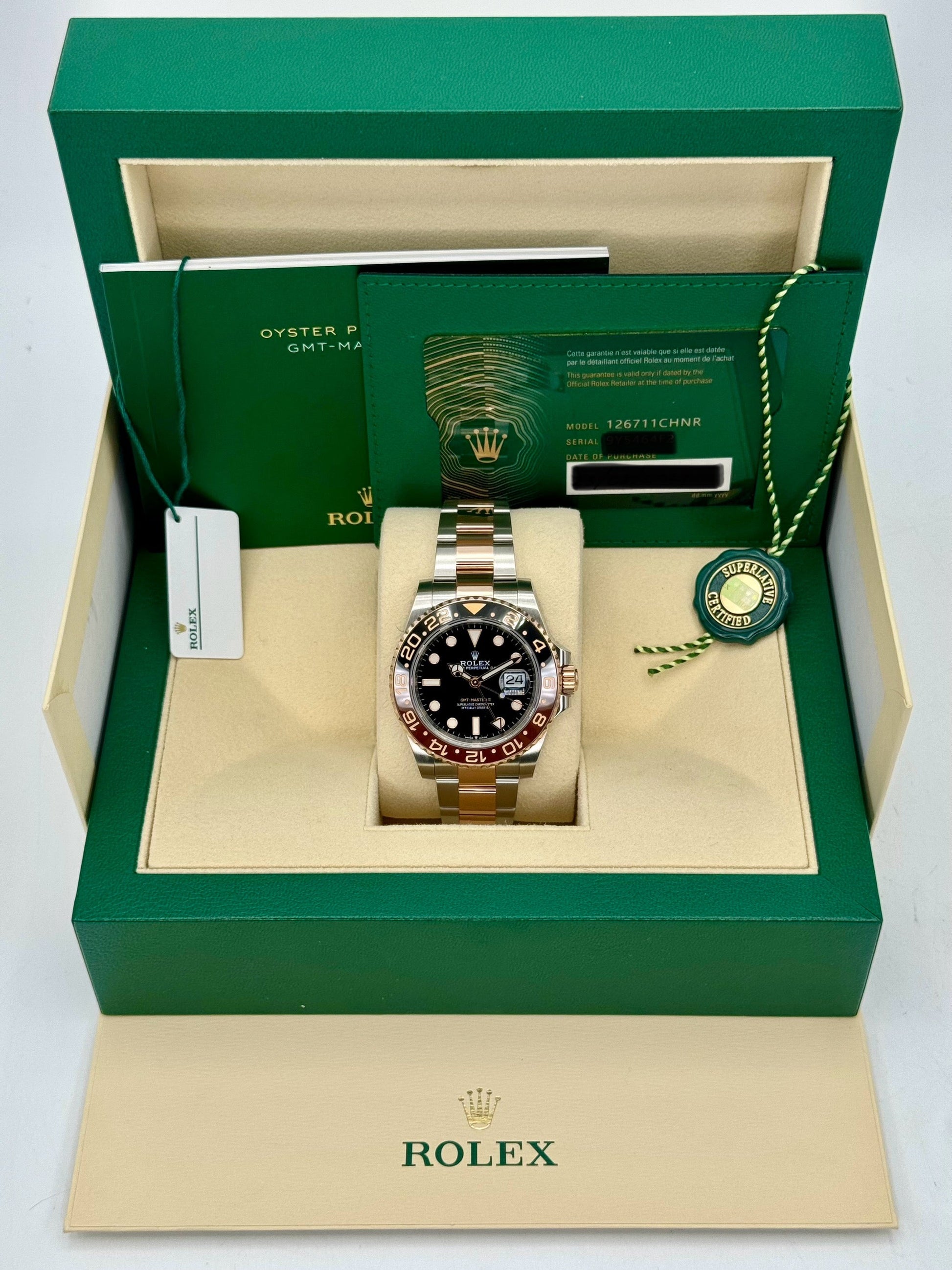 2021 Rolex GMT-Master II  "Rootbeer" 40mm 126711CHNR Two-Tone - MyWatchLLC