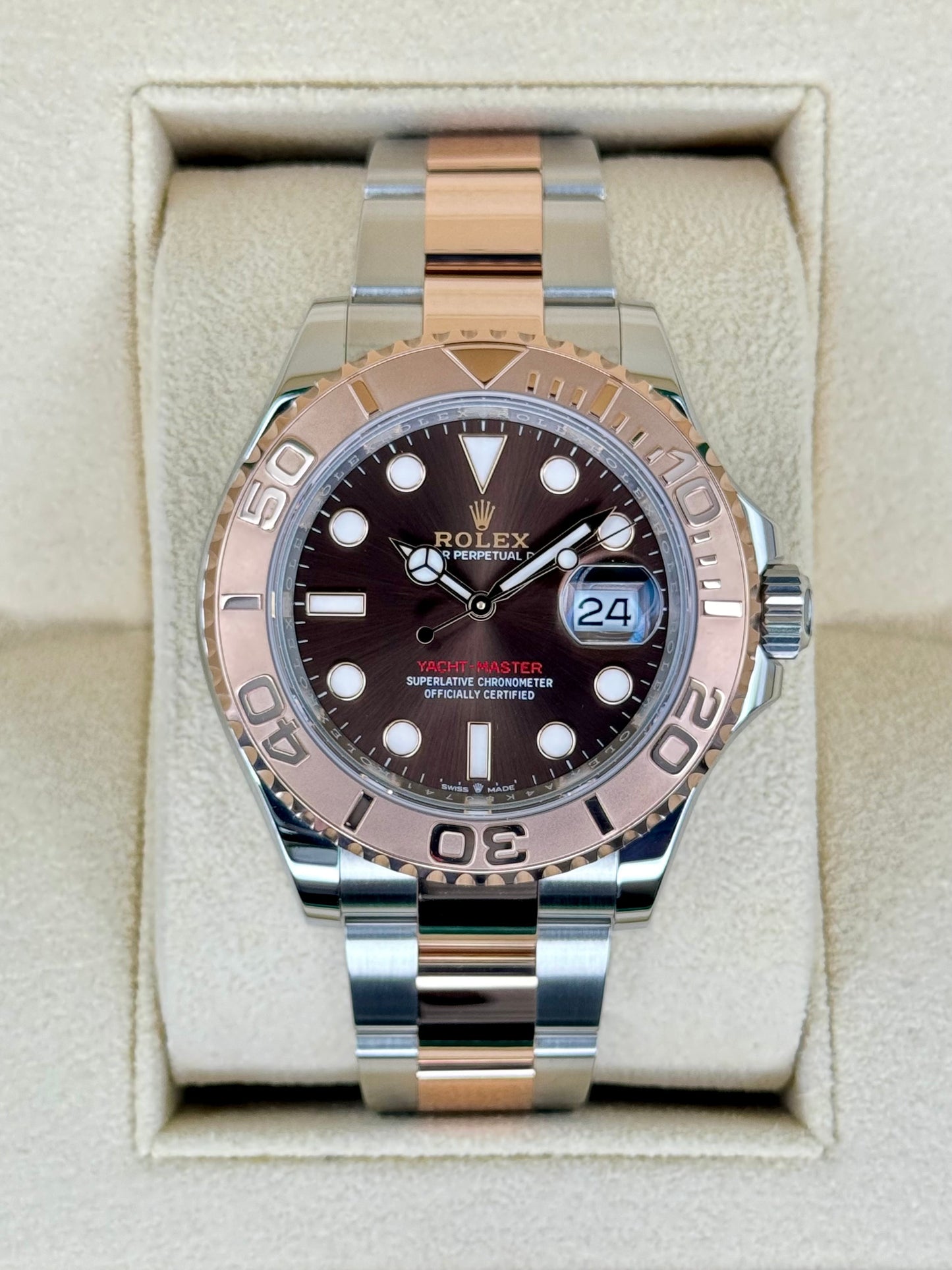 2024 Rolex Yacht-Master 40mm 126621 Two-Tone Chocolate Dial - MyWatchLLC