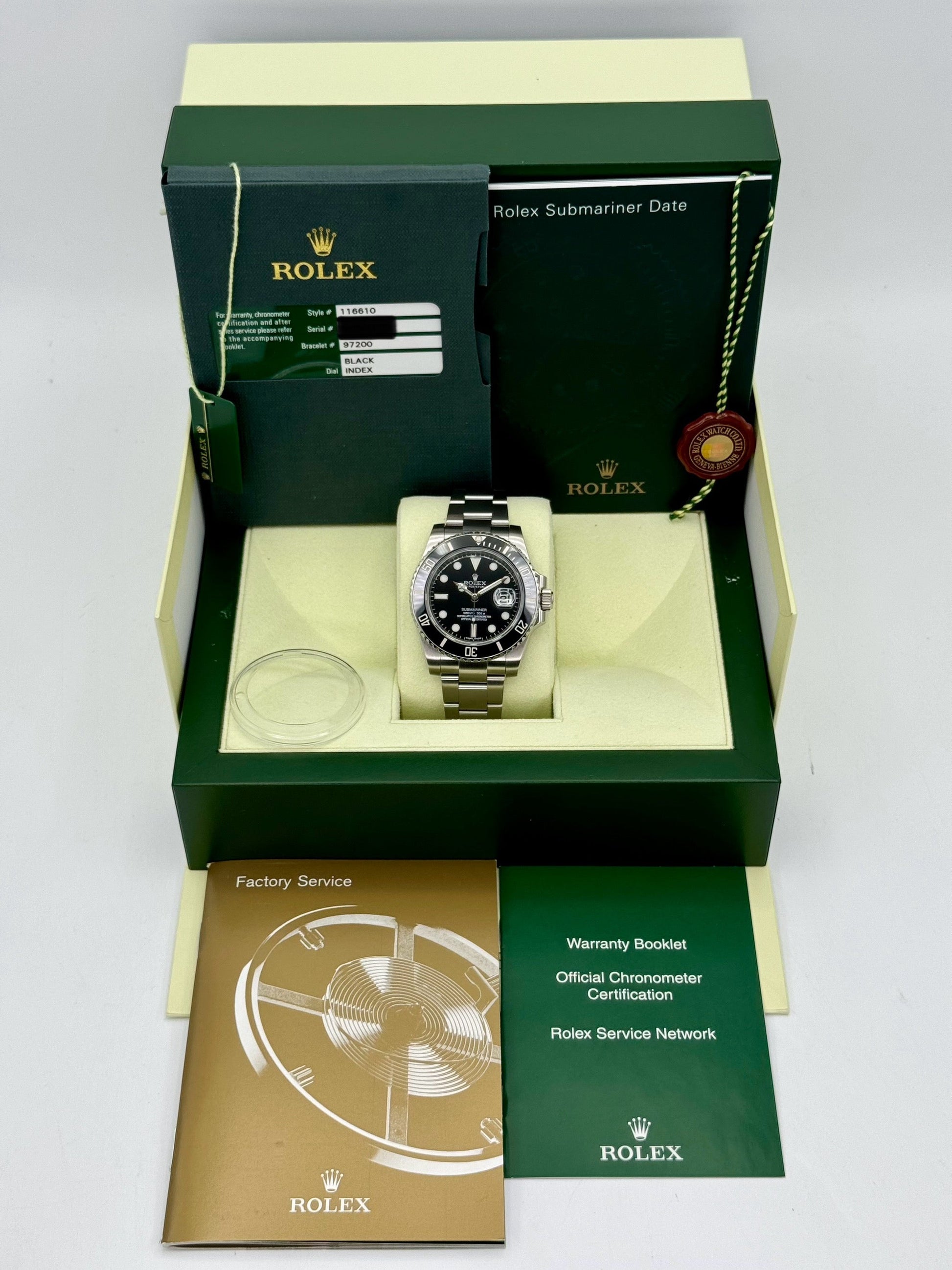 2011 Rolex Submariner 40mm 116610 Stainless Steel Black Dial - MyWatchLLC