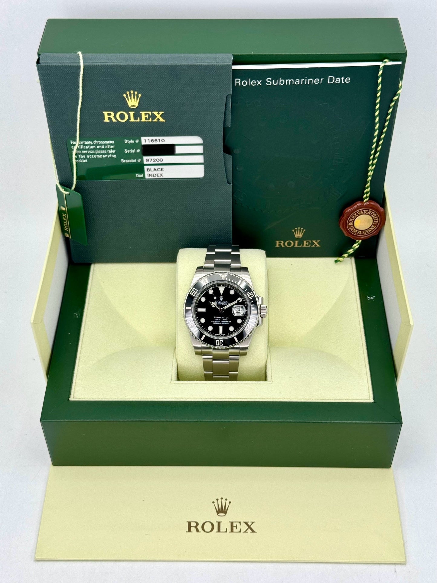 2011 Rolex Submariner 40mm 116610 Stainless Steel Black Dial - MyWatchLLC