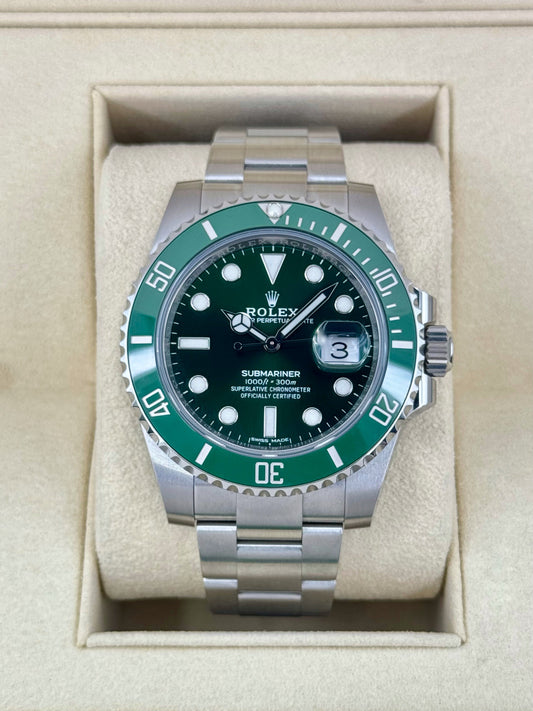 NEW OLD STOCK 2019 Rolex Submariner “Hulkâ€?40mm 116610LV Green Dial - MyWatchLLC