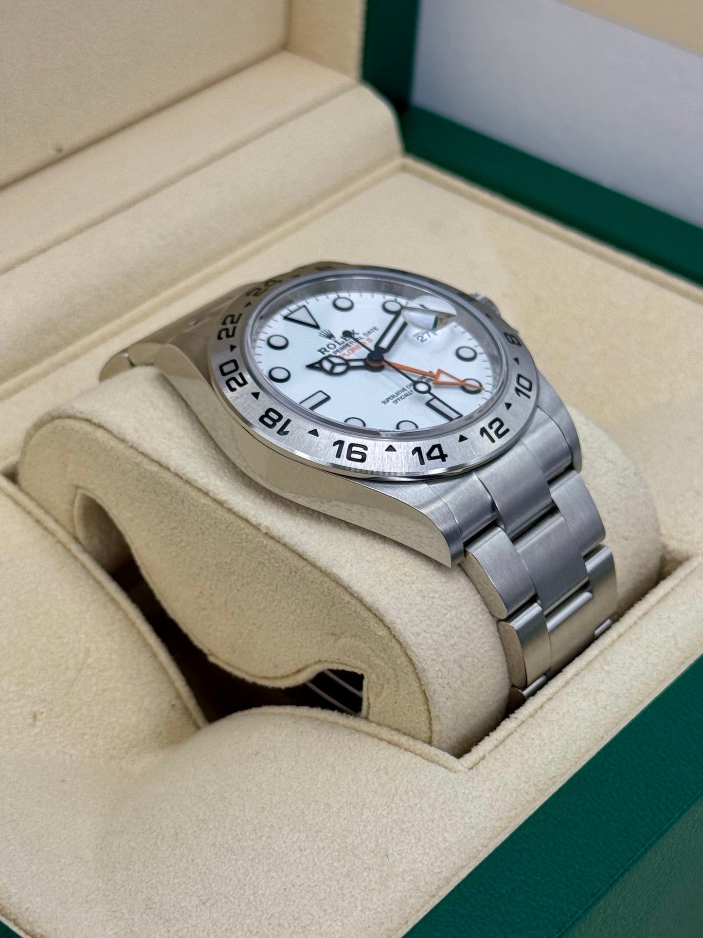 2022 Rolex Explorer II 42mm 226570 Polar White Dial - MyWatchLLC