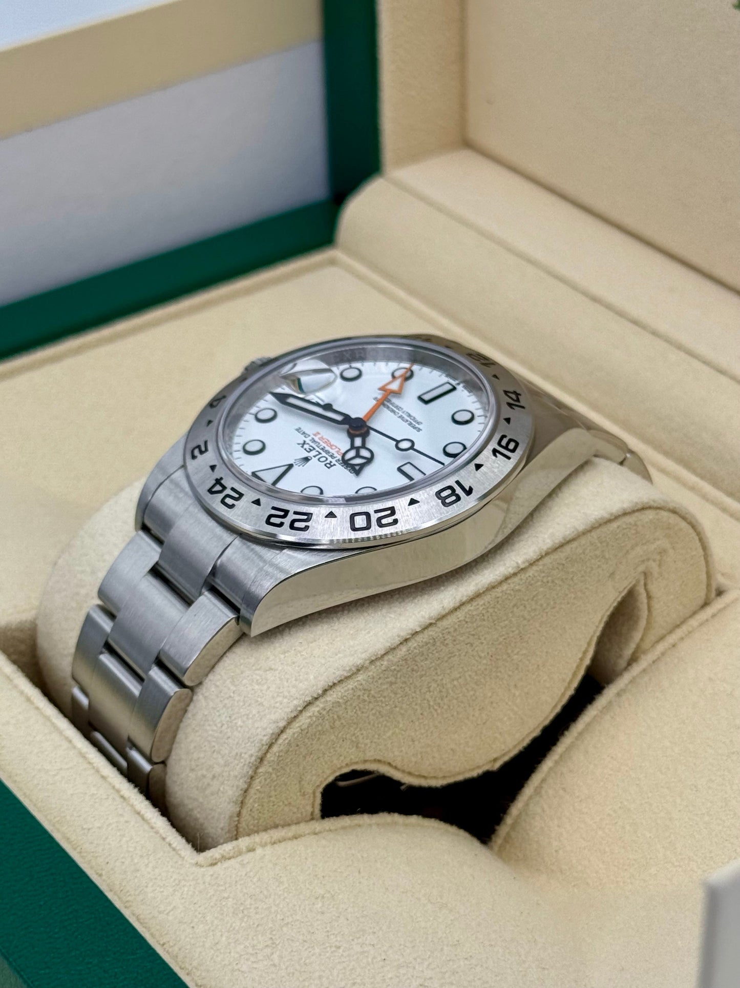 2022 Rolex Explorer II 42mm 226570 Polar White Dial - MyWatchLLC