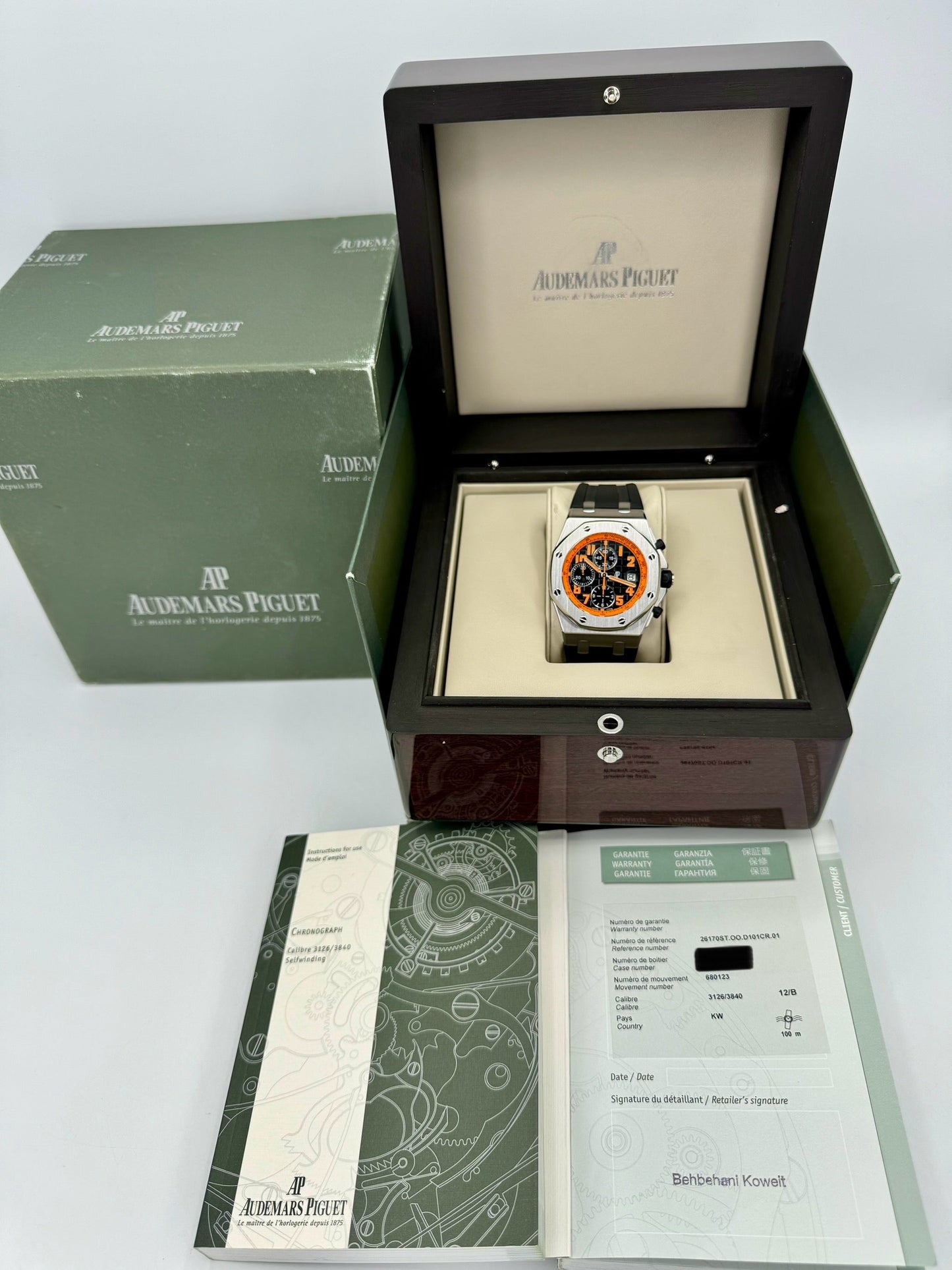 Audemars Piguet Royal Oak 42mm 26170ST  Offshore Volcano - MyWatchLLC