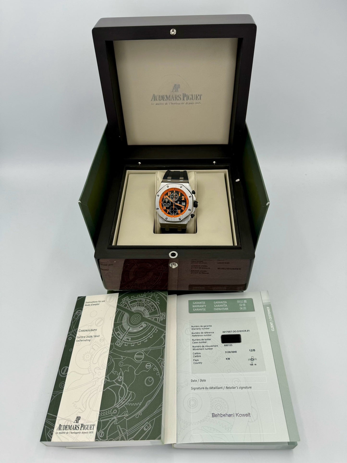 Audemars Piguet Royal Oak 42mm 26170ST  Offshore Volcano - MyWatchLLC