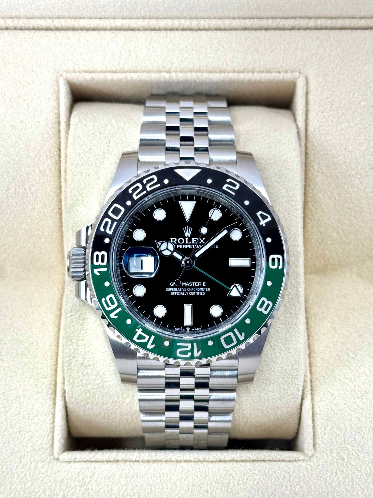 NEW 2025 Rolex GMT-Master II "Sprite" 40mm 126720VTNR Jubilee - MyWatchLLC