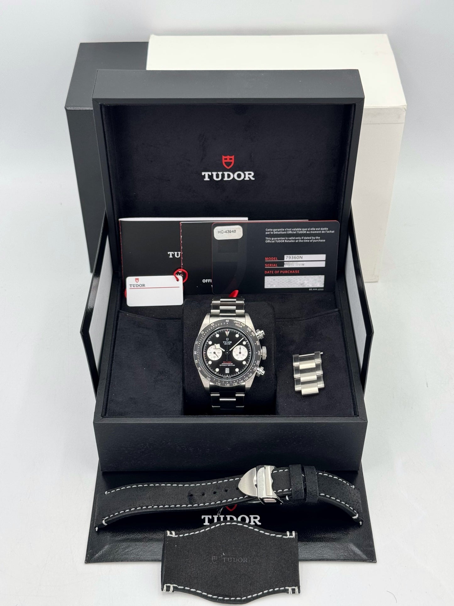 2022 Tudor Black Bay Chrono 41mm 79360N Black Dial - MyWatchLLC