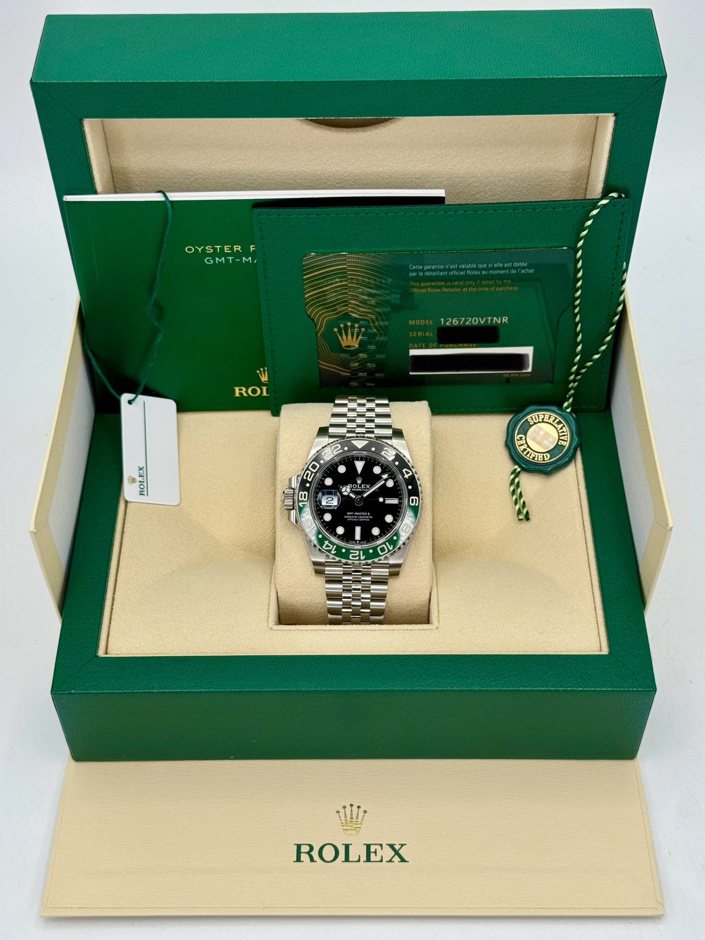 NEW 2023 Rolex GMT-Master II “Spriteâ€?40mm 126720VTNR Jubilee - MyWatchLLC