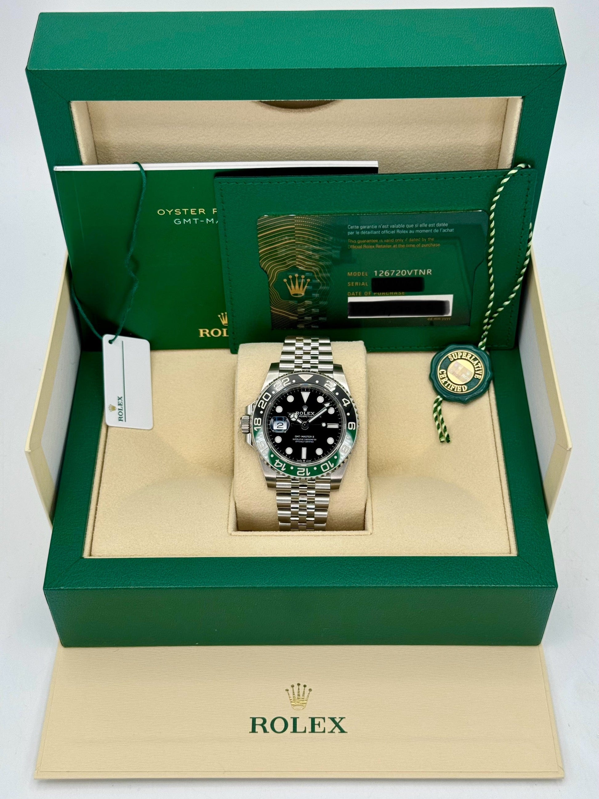 NEW 2023 Rolex GMT-Master II “Spriteâ€?40mm 126720VTNR Jubilee - MyWatchLLC