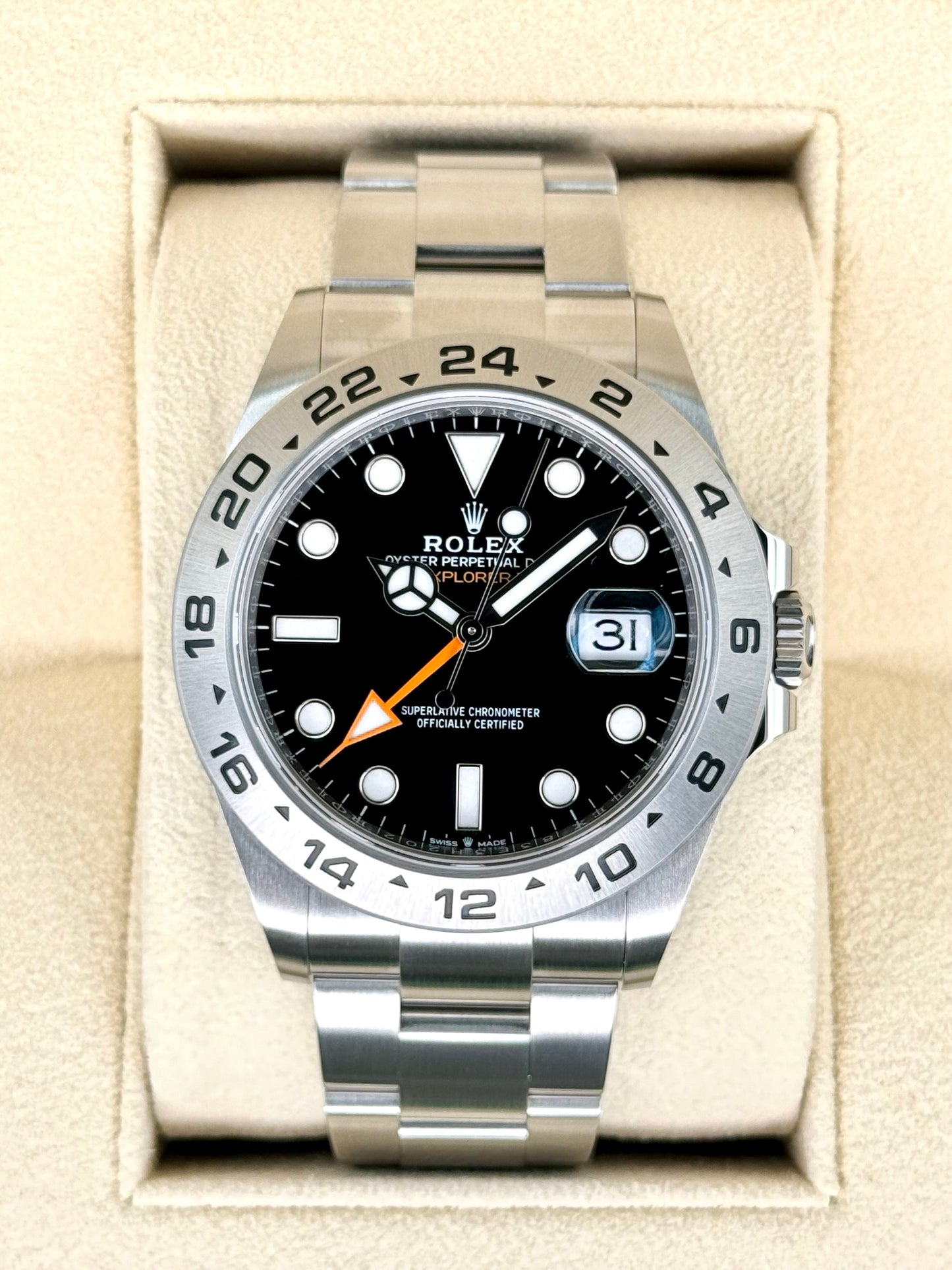 2023 Rolex Explorer II 42mm 226570 Black Dial - MyWatchLLC