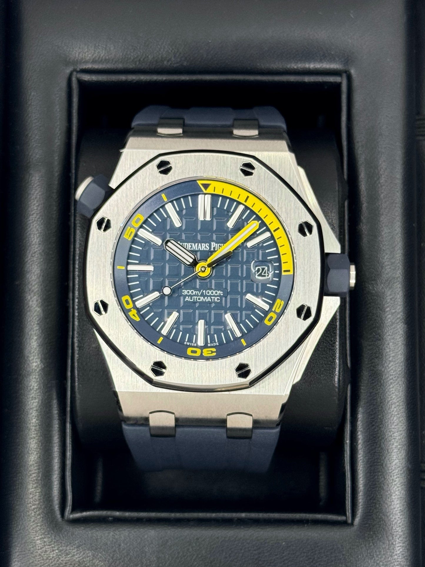 NEW 2020 Audemars Piguet Royal Oak Offshore Diver 15710ST Blue Dial - MyWatchLLC