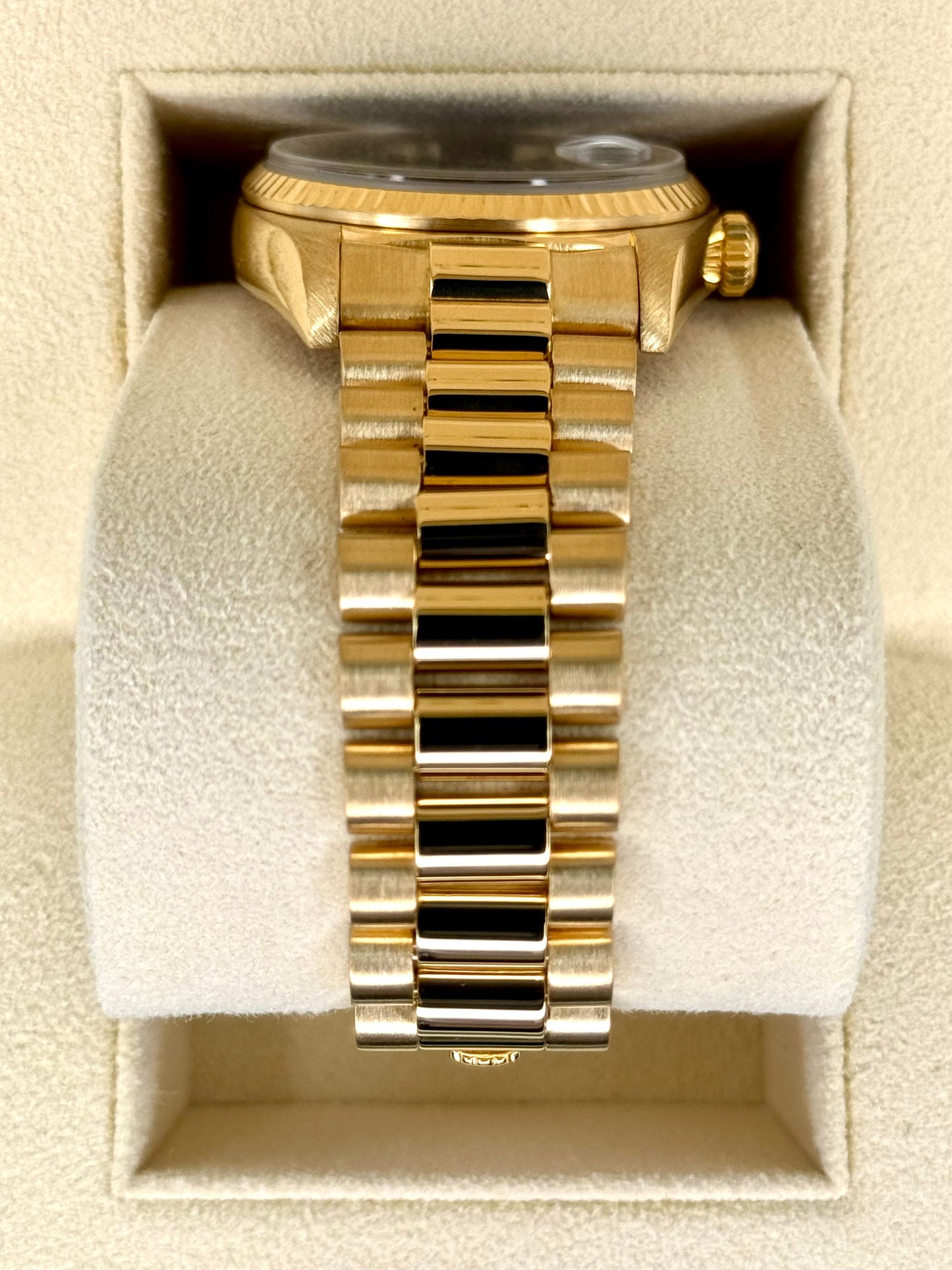 1981 Rolex Day-Date 36mm 18038 Presidential Black Dial - MyWatchLLC