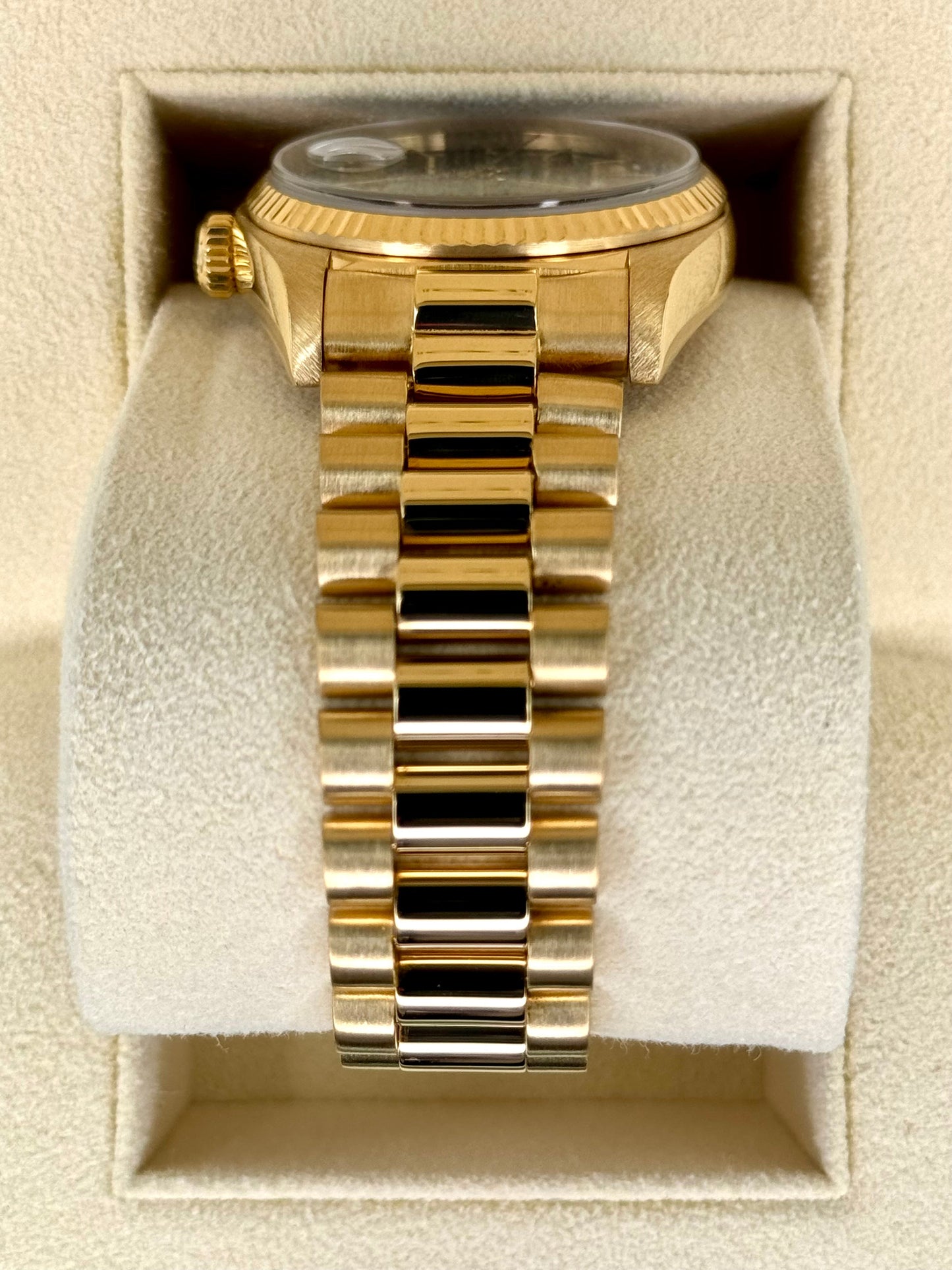 1981 Rolex Day-Date 36mm 18038 Presidential Black Dial - MyWatchLLC