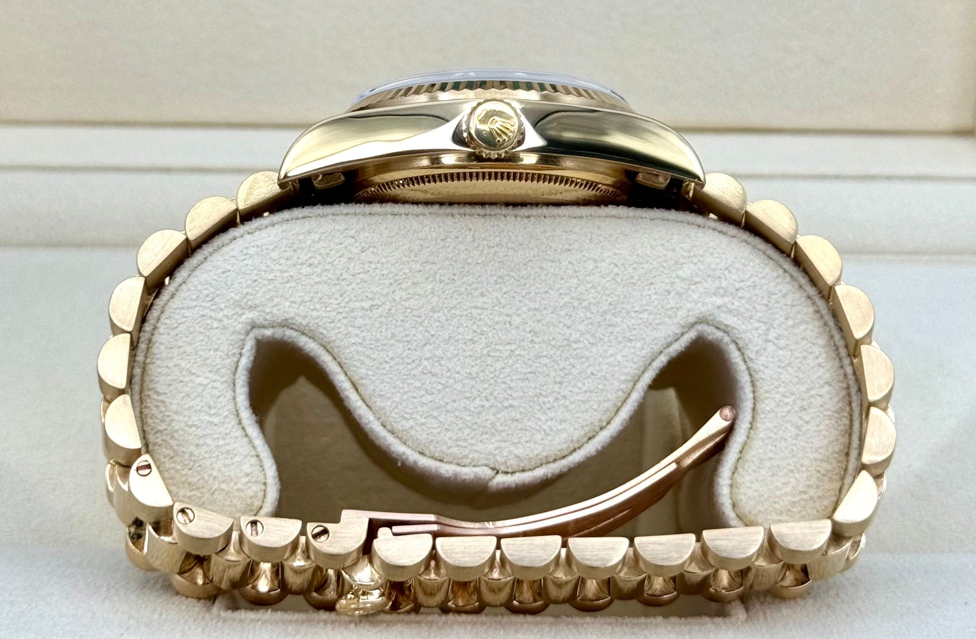 1981 Rolex Day-Date 36mm 18038 Presidential Black Dial - MyWatchLLC