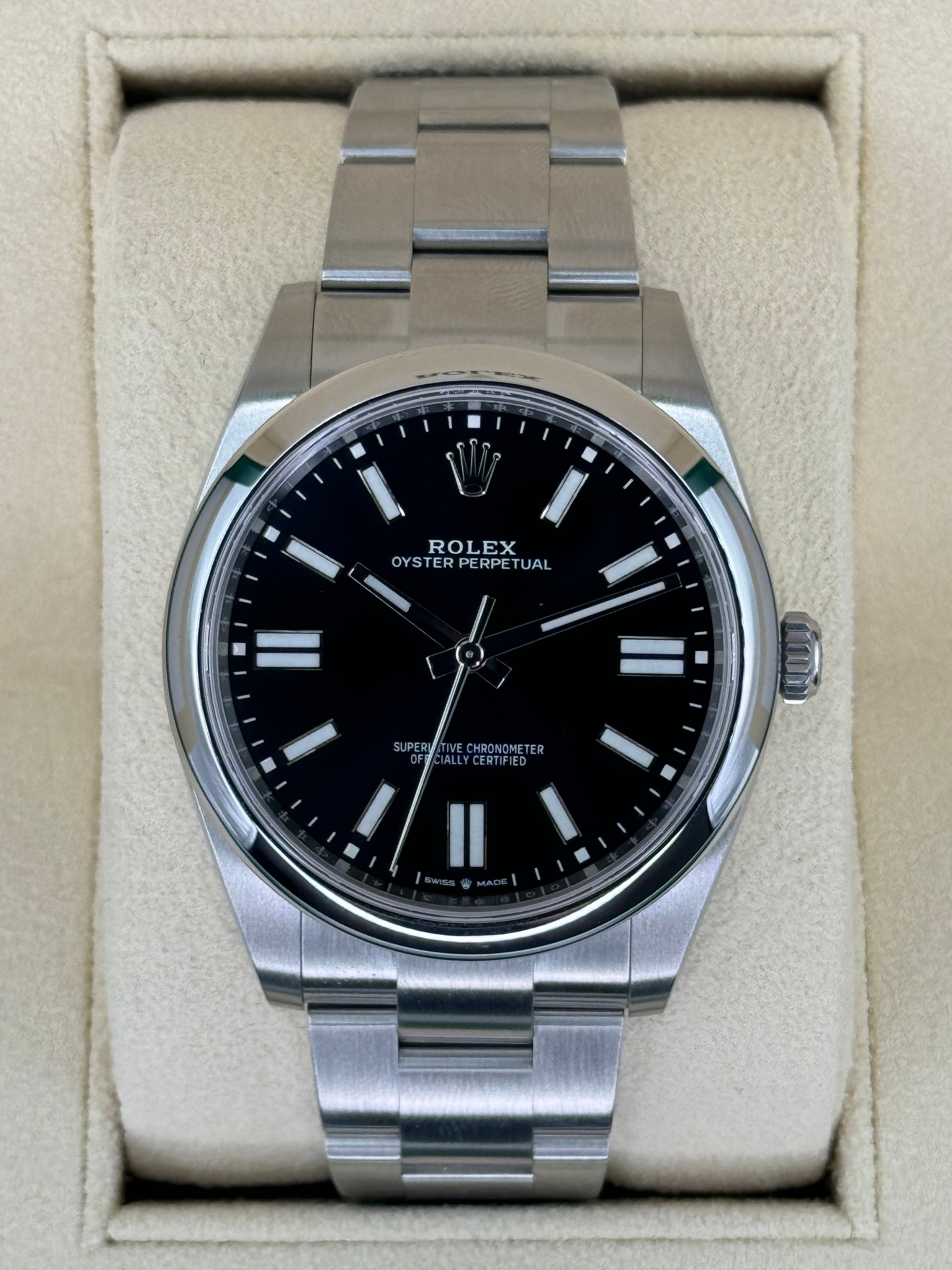 NEW 2023 Rolex Oyster Perpetual 41mm 124300 Stainless Steel Black Dial - MyWatchLLC