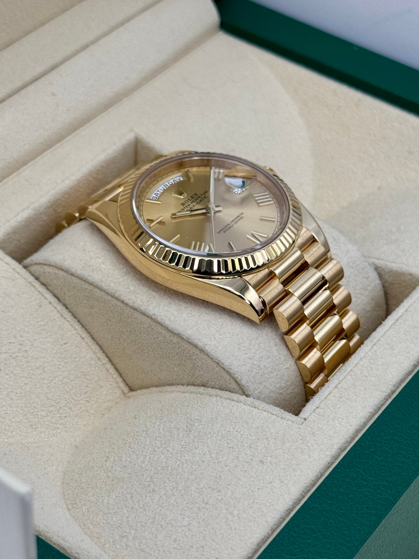 2021 Rolex Day-Date 40mm 228238 Presidential Champagne Dial - MyWatchLLC