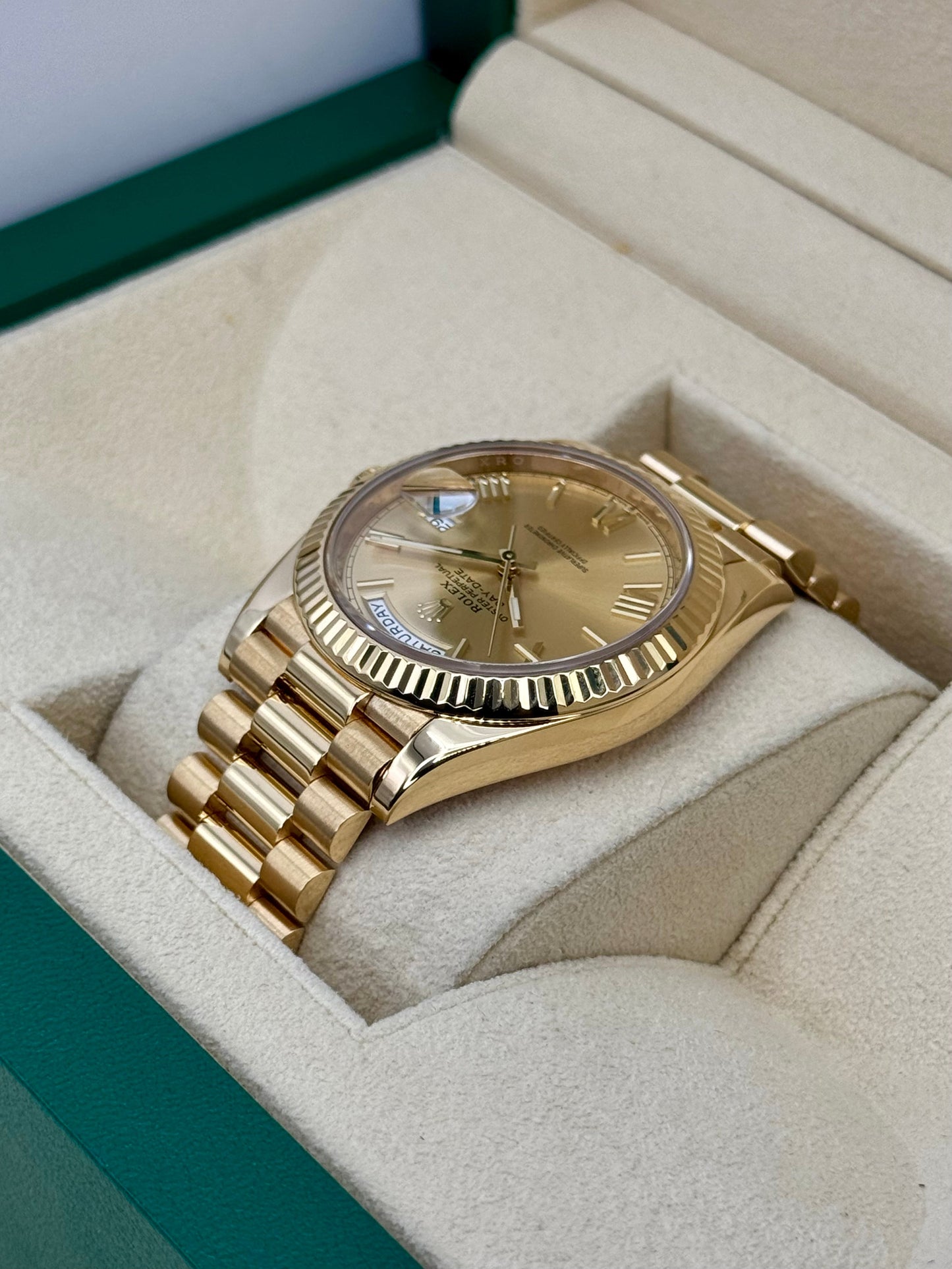 2021 Rolex Day-Date 40mm 228238 Presidential Champagne Dial - MyWatchLLC