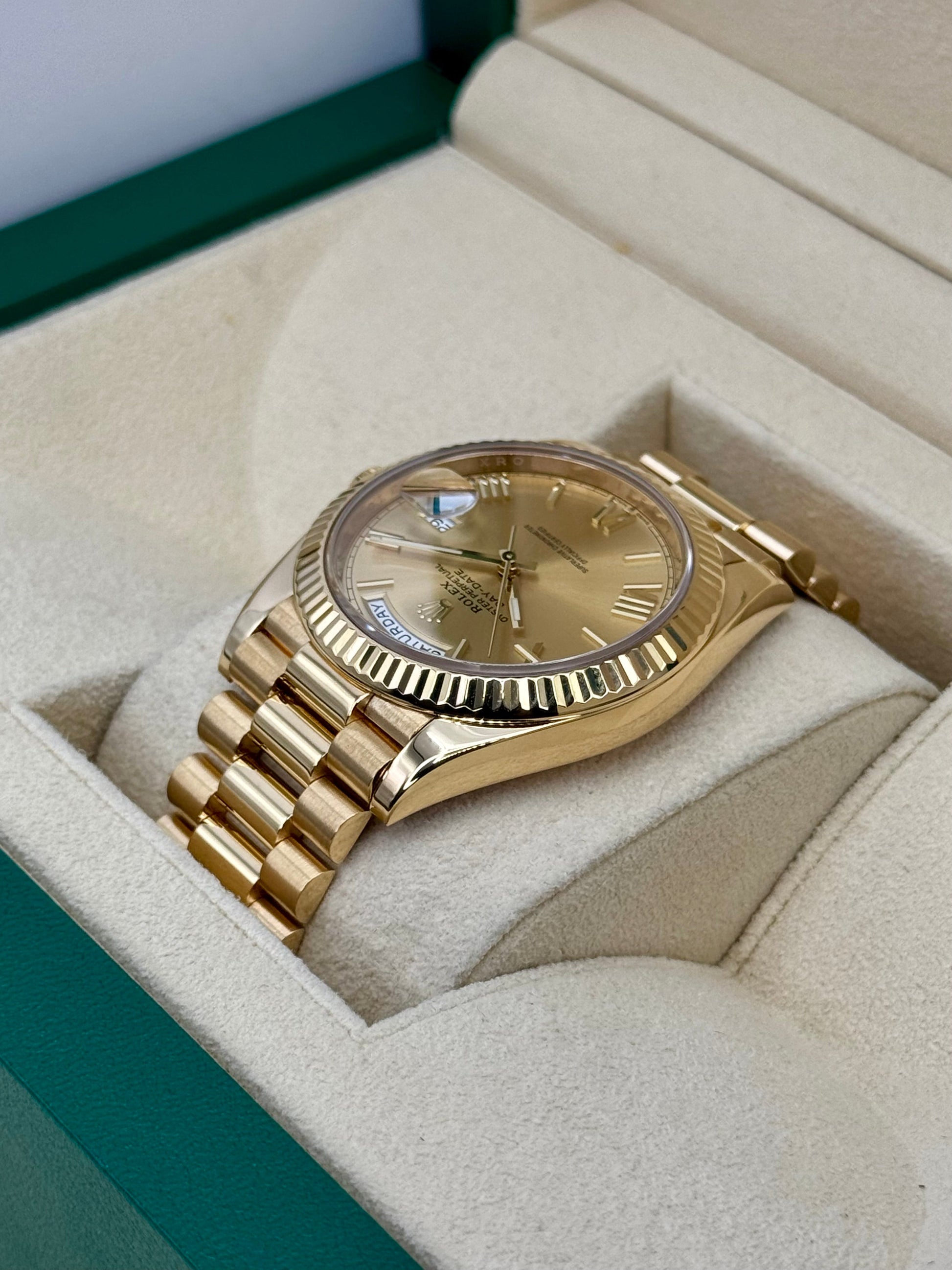 2021 Rolex Day-Date 40mm 228238 Presidential Champagne Dial - MyWatchLLC