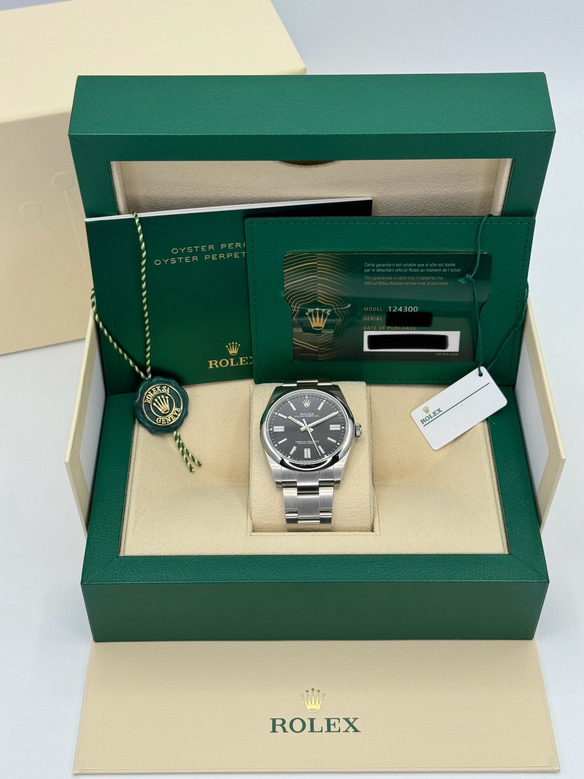 NEW 2023 Rolex Oyster Perpetual 41mm 124300 Stainless Steel Black Dial - MyWatchLLC