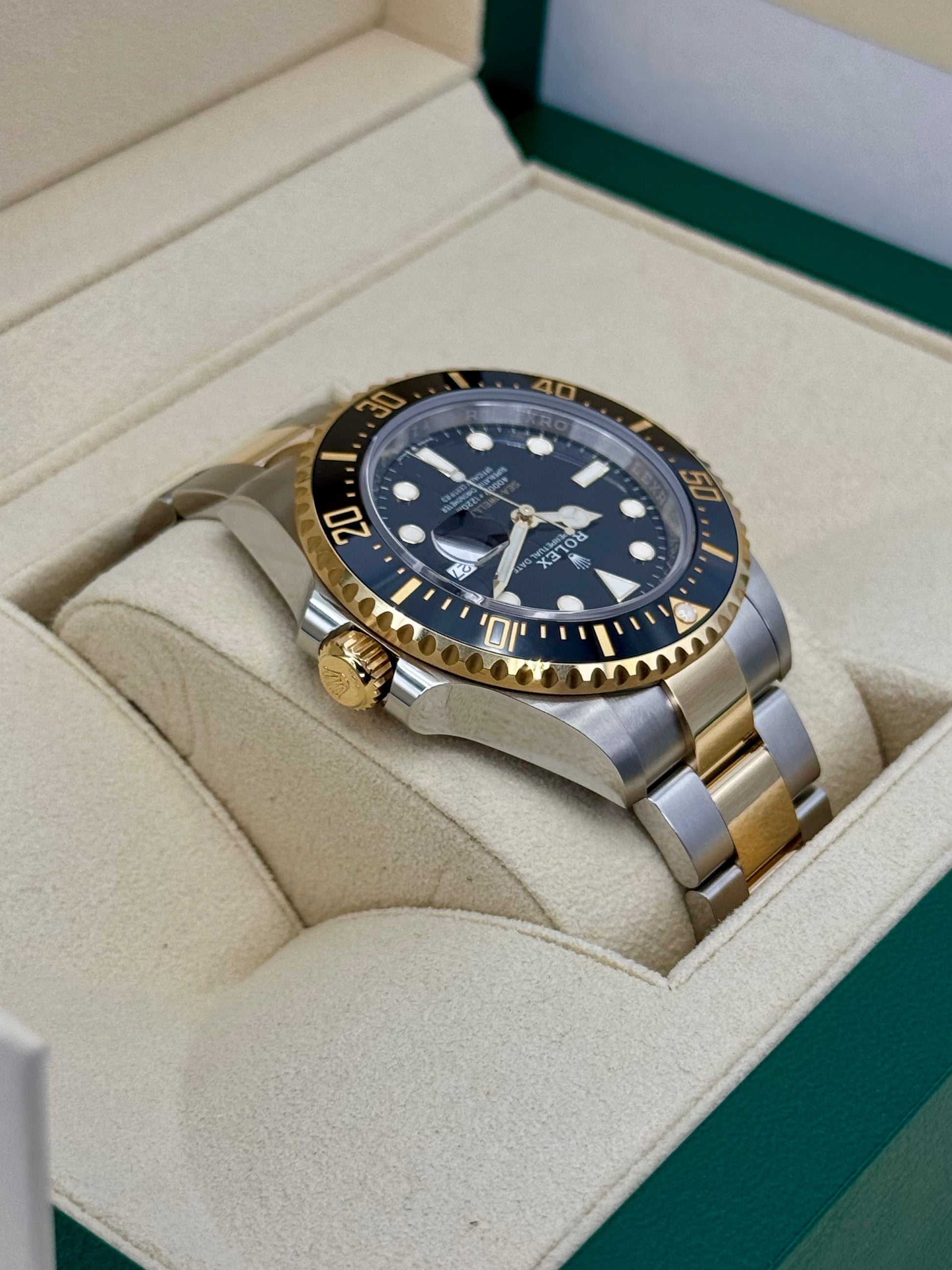 NEW 2022 Rolex Sea-Dweller 43mm 126603 Two-Tone Black Dial - MyWatchLLC